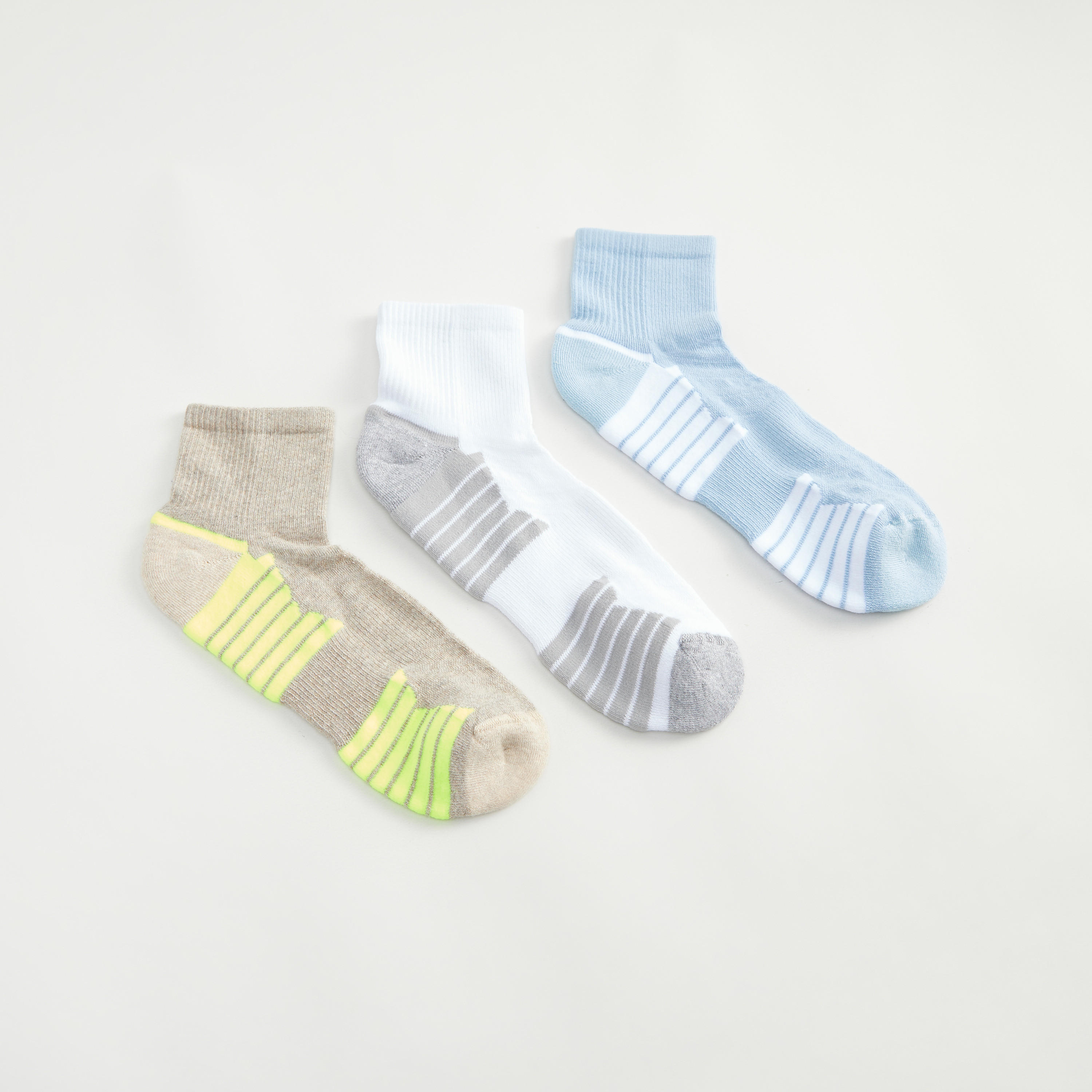 جوارب بارزة الملمس بطول الكاحل - طقم من 3 أزواج-men-socks-image-4
