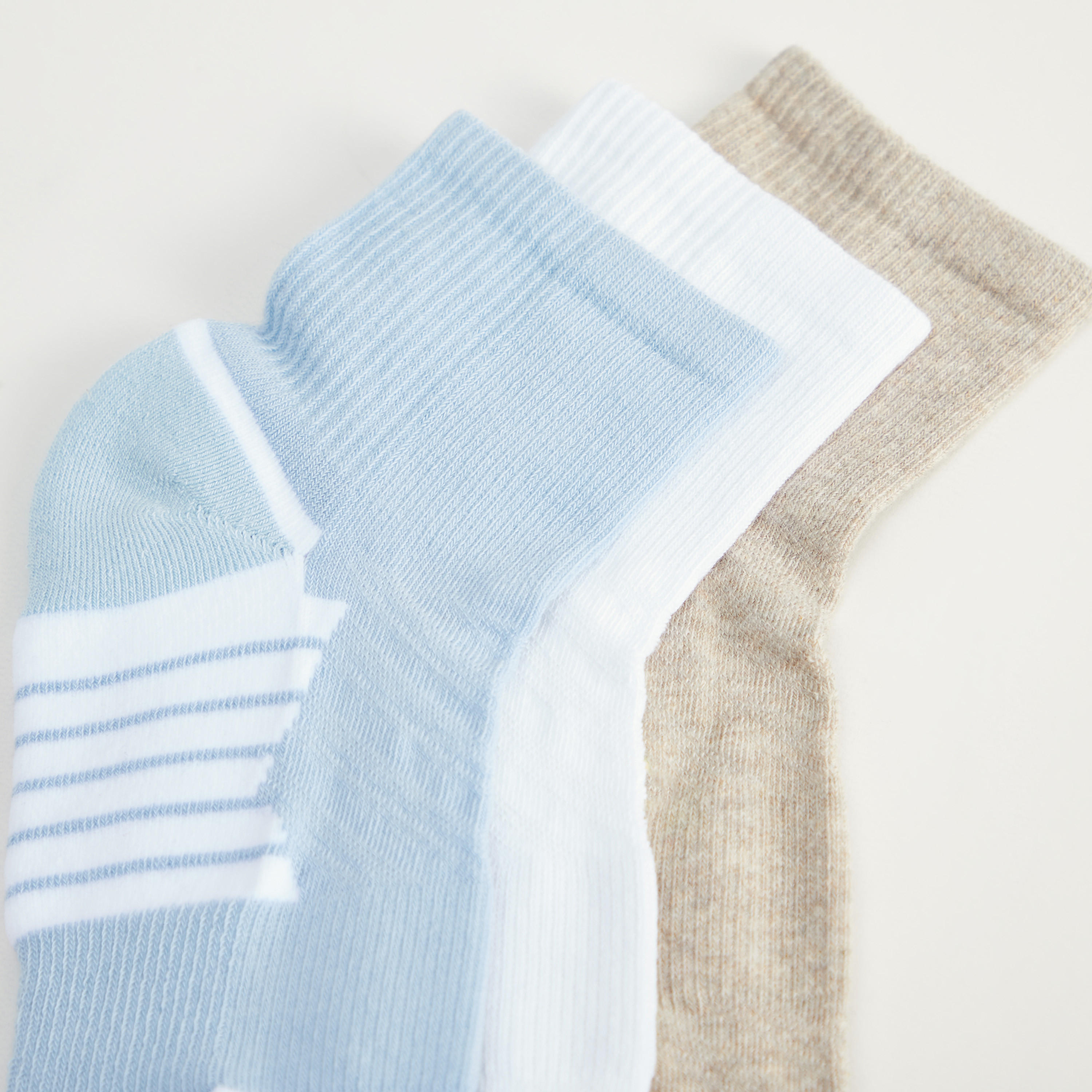 جوارب بارزة الملمس بطول الكاحل - طقم من 3 أزواج-men-socks-image-2