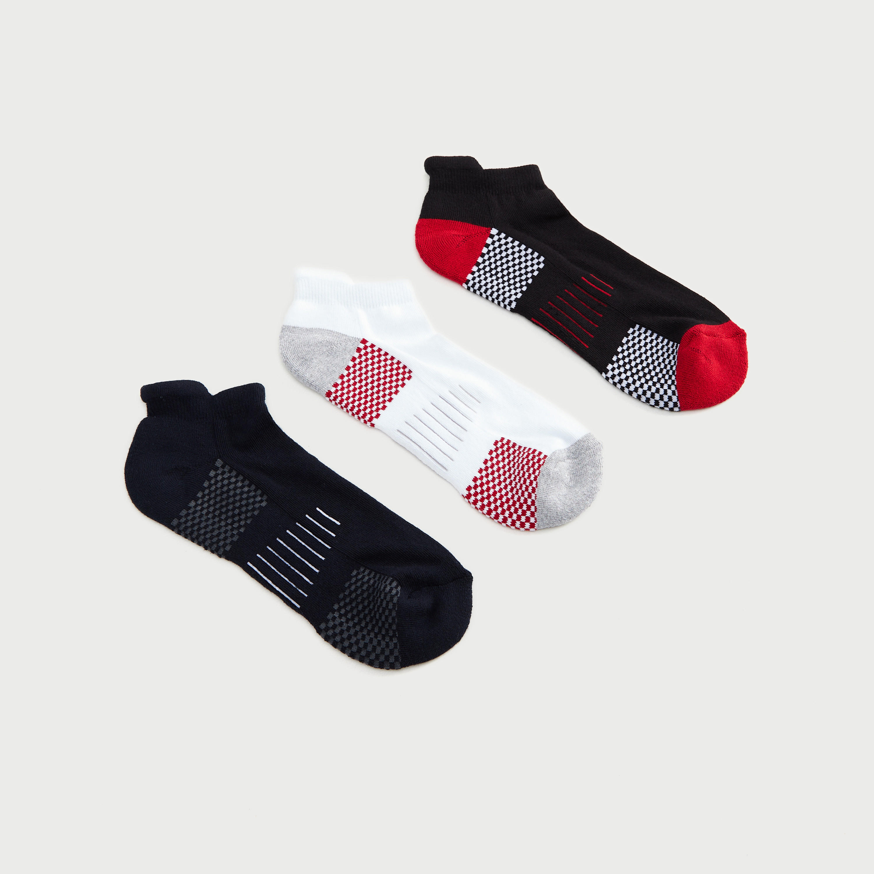Set of 3 - Assorted Ankle Length Socks-men-socks-image-1