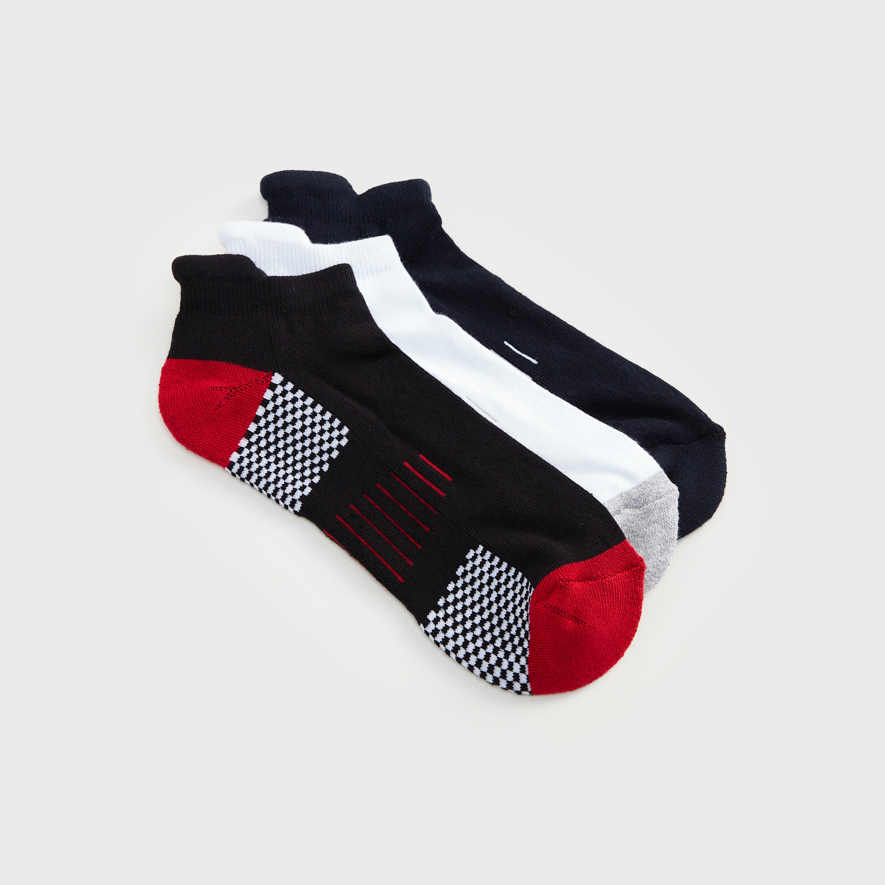 Set of 3 - Assorted Ankle Length Socks-men-socks-image-2