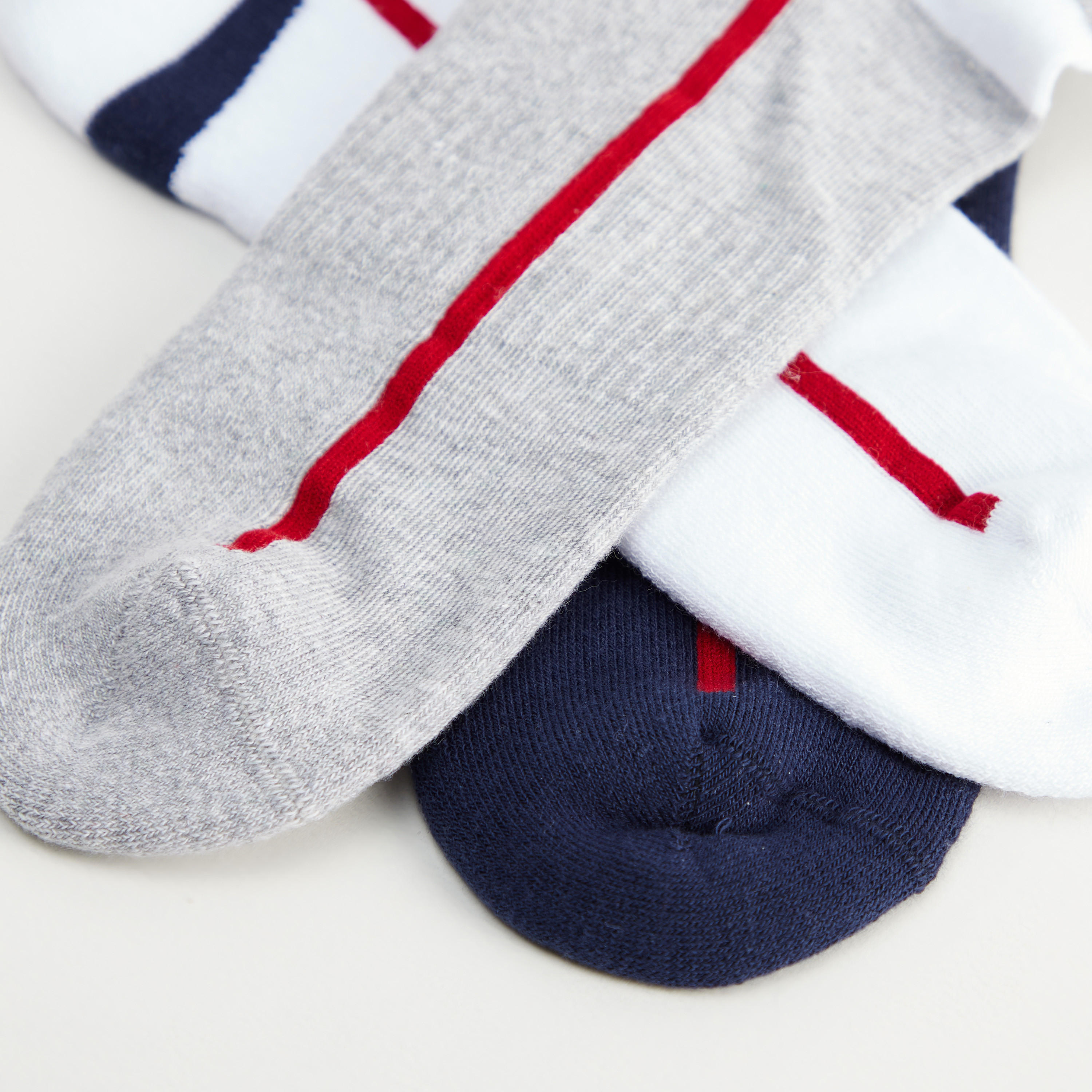 جوارب بارزة الملمس بطول الكاحل - طقم من 3 أزواج-men-socks-image-4