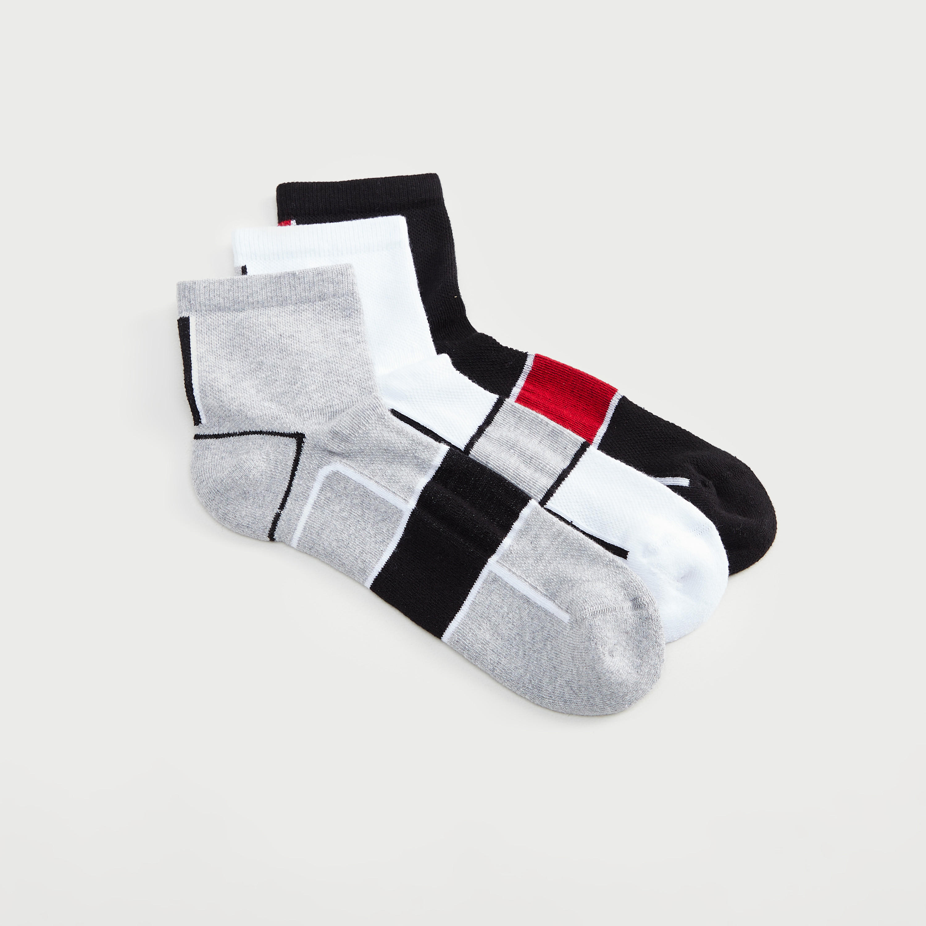 Set of 3 - Assorted Ankle Length Socks-men-socks-image-2