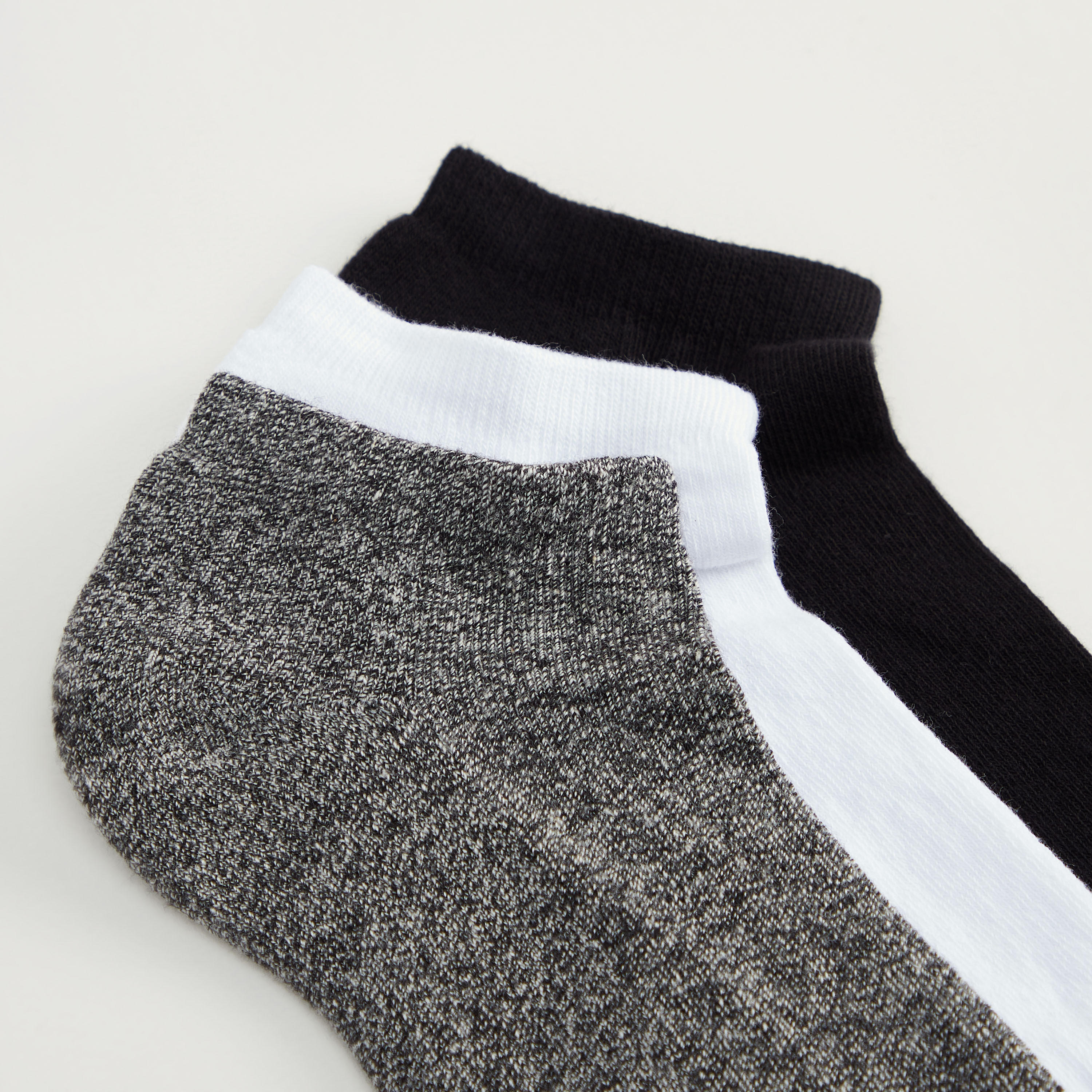 Set of 3 - Solid Ankle Length Socks-men-socks-image-3