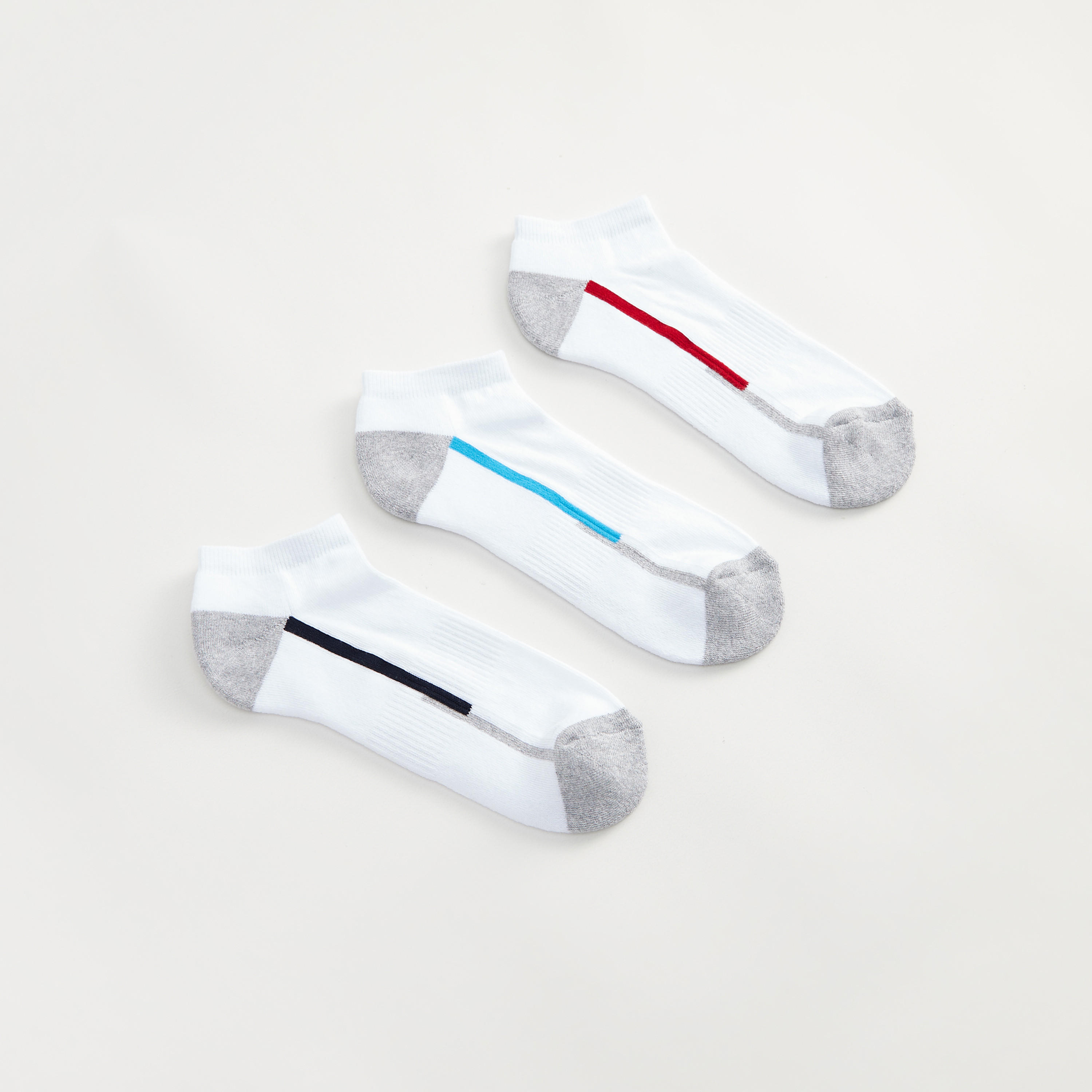 جوارب سادة بطول الكاحل - طقم من 3-men-socks-image-1