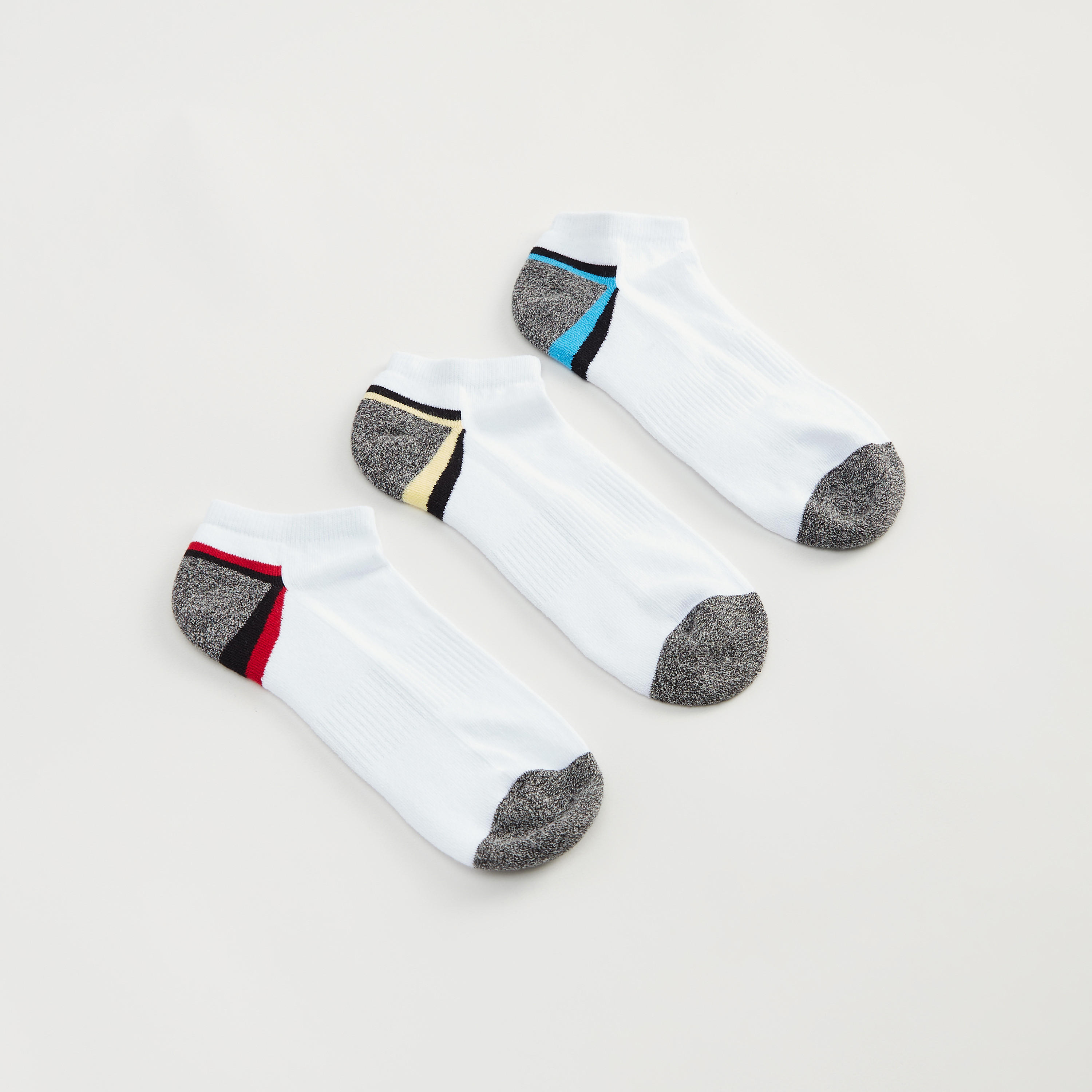 جوارب قطنية بطول الكاحل - طقم من 3-men-socks-image-1