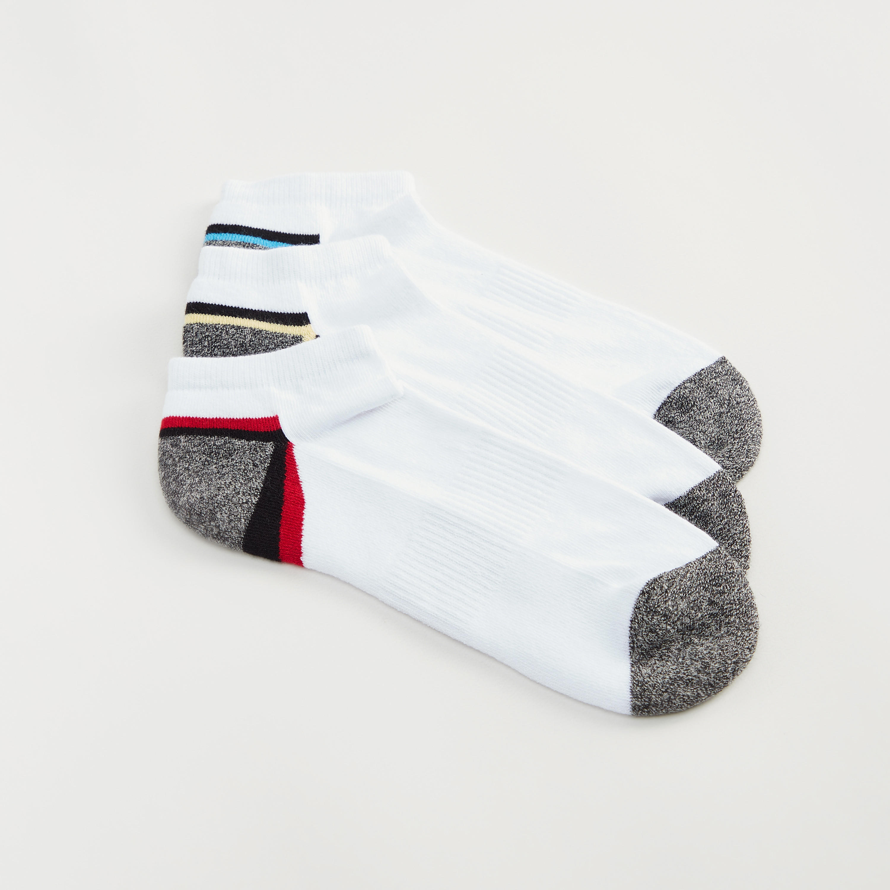 جوارب قطنية بطول الكاحل - طقم من 3-men-socks-image-2