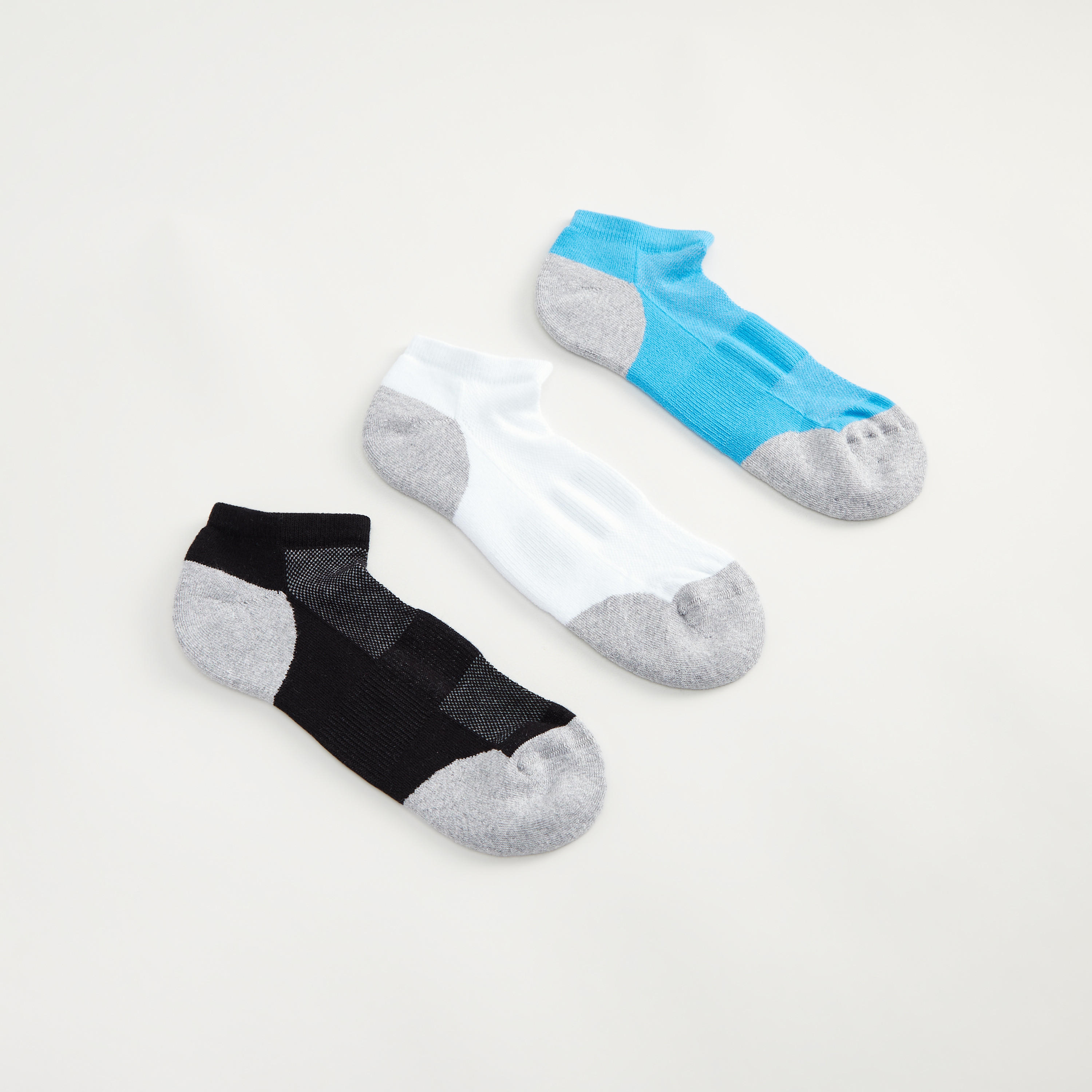 جوارب قوالب ملونة بطول الكاحل - طقم من 3 أزواج-men-socks-image-1