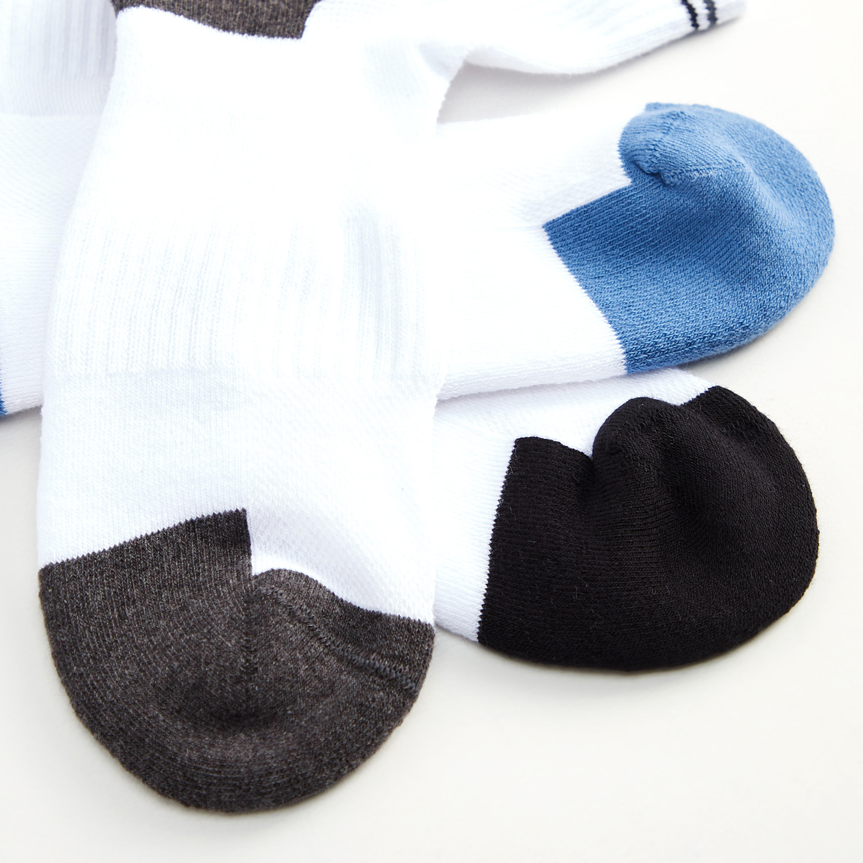 جوارب مضلّعة بطول الكاحل وكعب قوالب ملوّنة - طقم من 3-men-socks-image-4