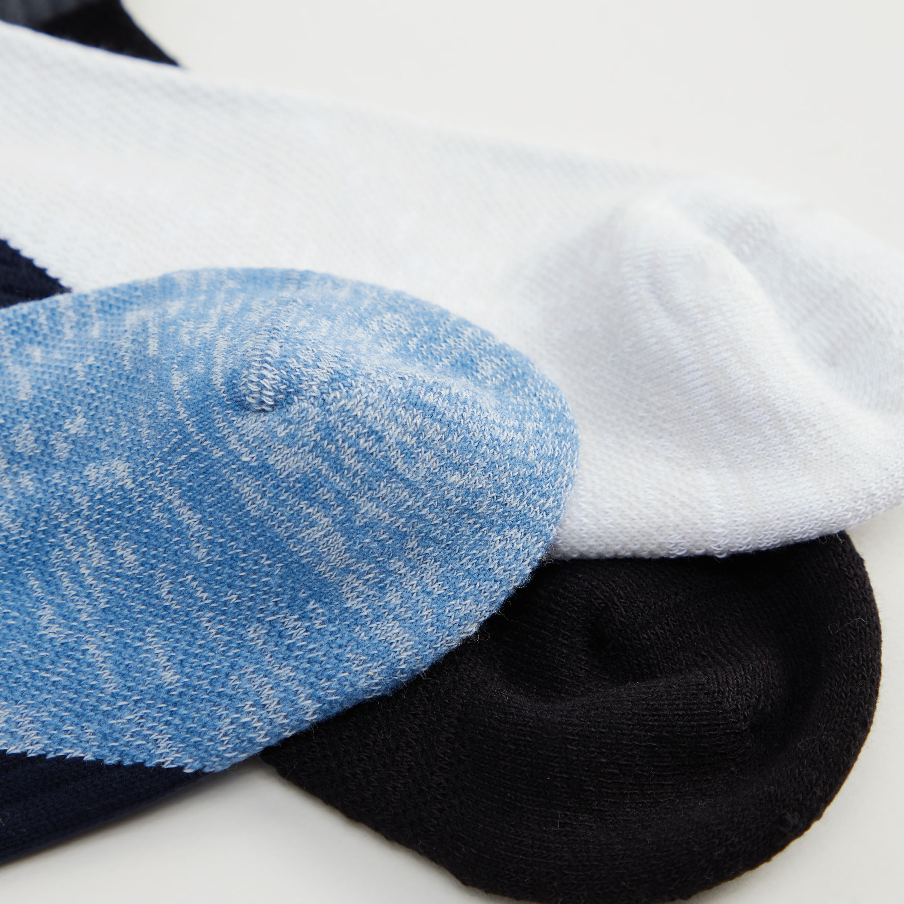 جوارب بارزة الملمس بطول الكاحل - طقم من 3 أزواج-men-socks-image-4