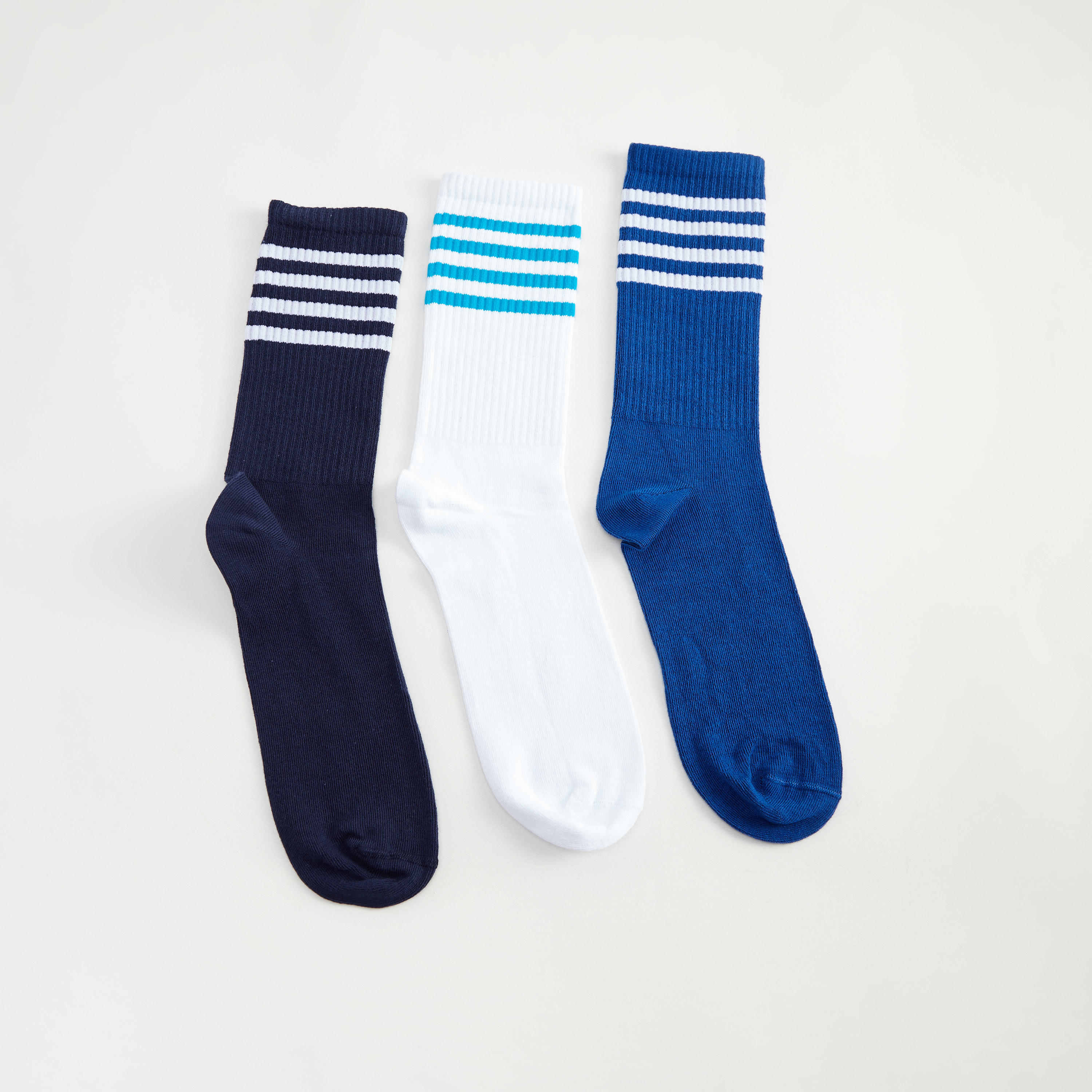 Set of 3 - Assorted Calf Length Socks-men-socks-image-1