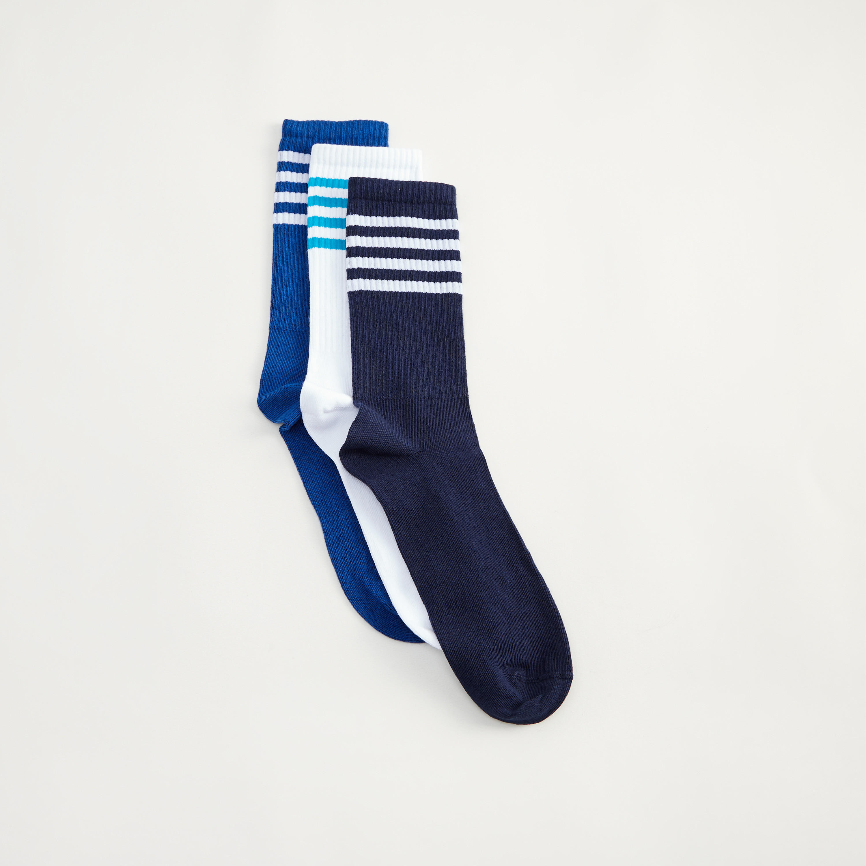 Set of 3 - Assorted Calf Length Socks-men-socks-image-2