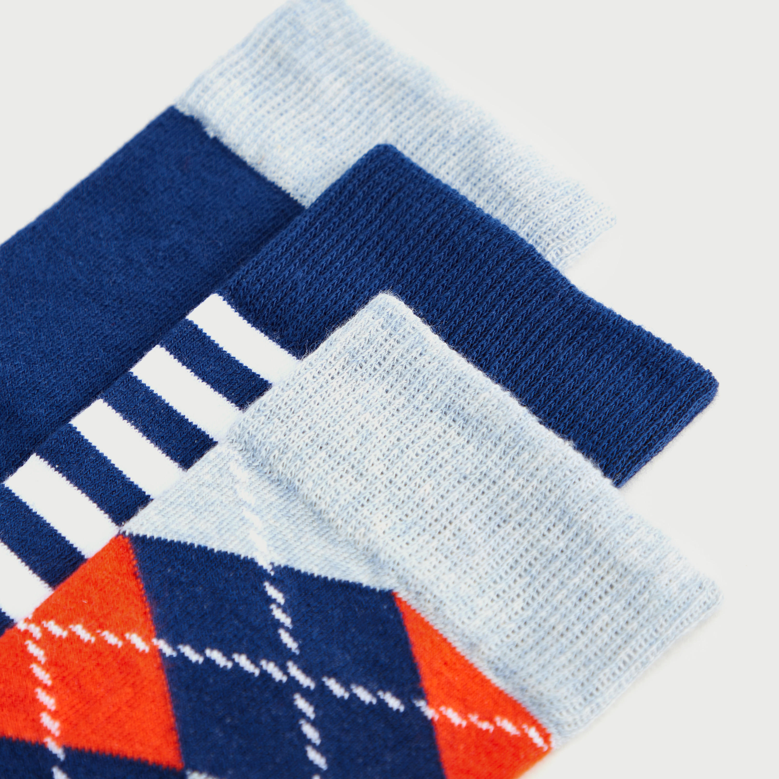جوارب متنوّعة بطول ربلة السّاق - طقم من 3-men-socks-image-3