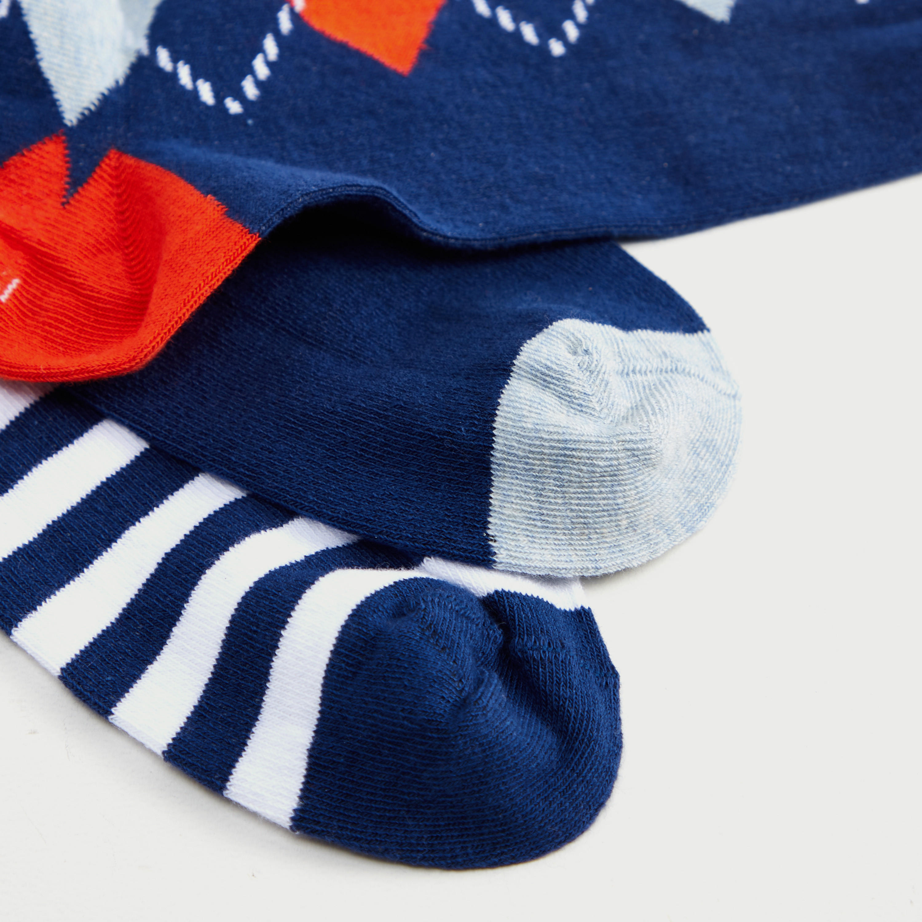 جوارب متنوّعة بطول ربلة السّاق - طقم من 3-men-socks-image-4
