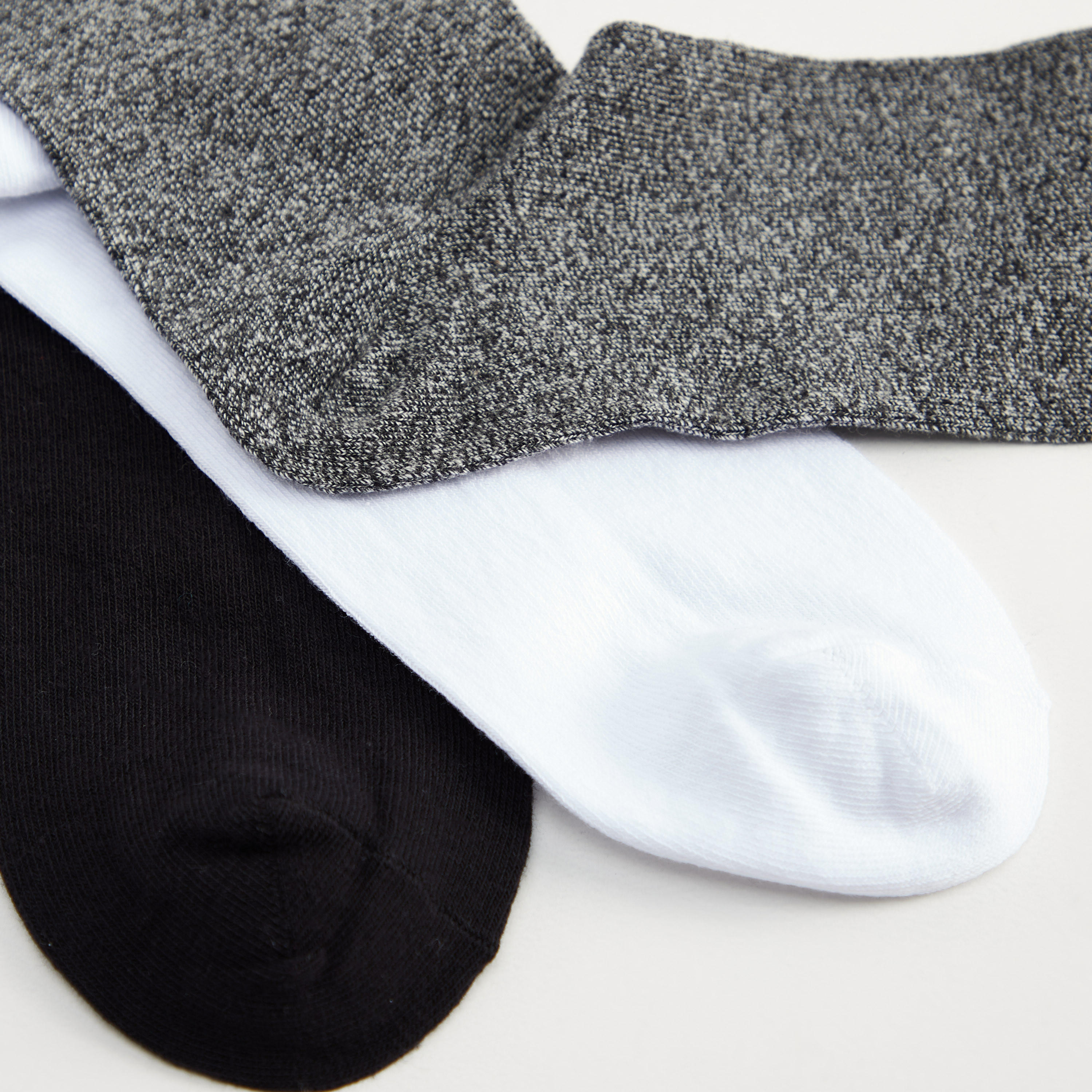 جوارب سادة بطول ربلة الساق - طقم من 3-men-socks-image-4