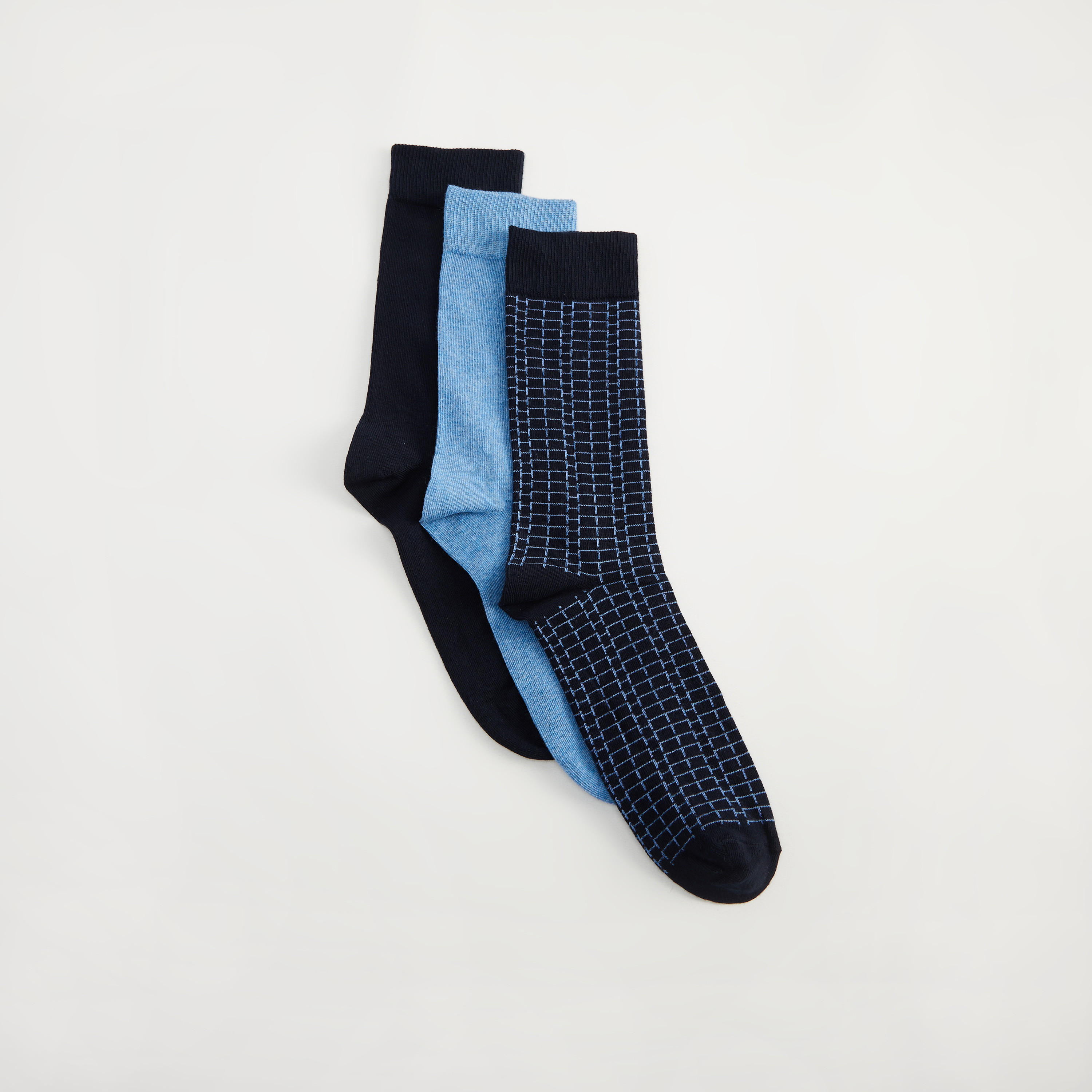 Set of 3 - Assorted Calf Length Socks-men-socks-image-2