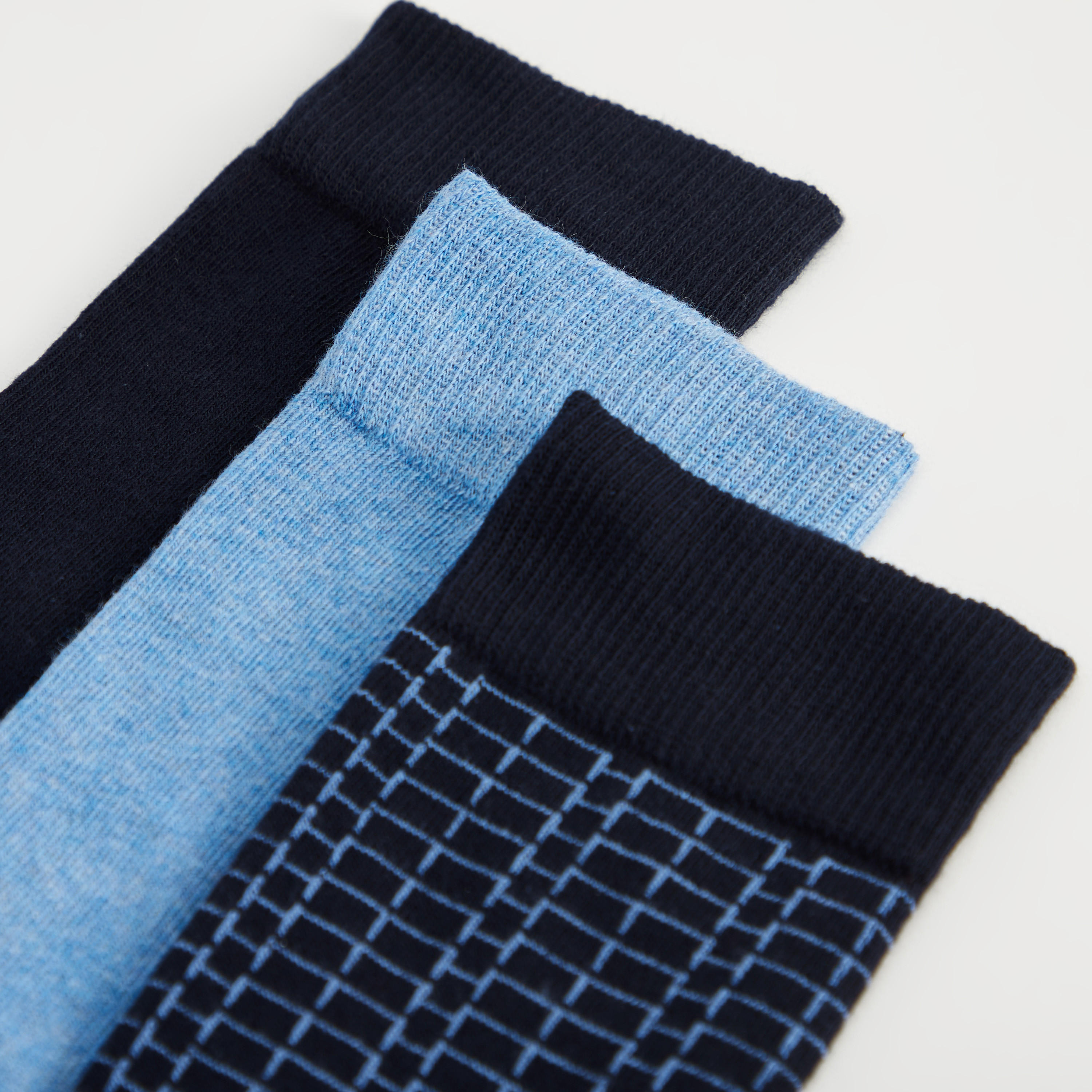 Set of 3 - Assorted Calf Length Socks-men-socks-image-3