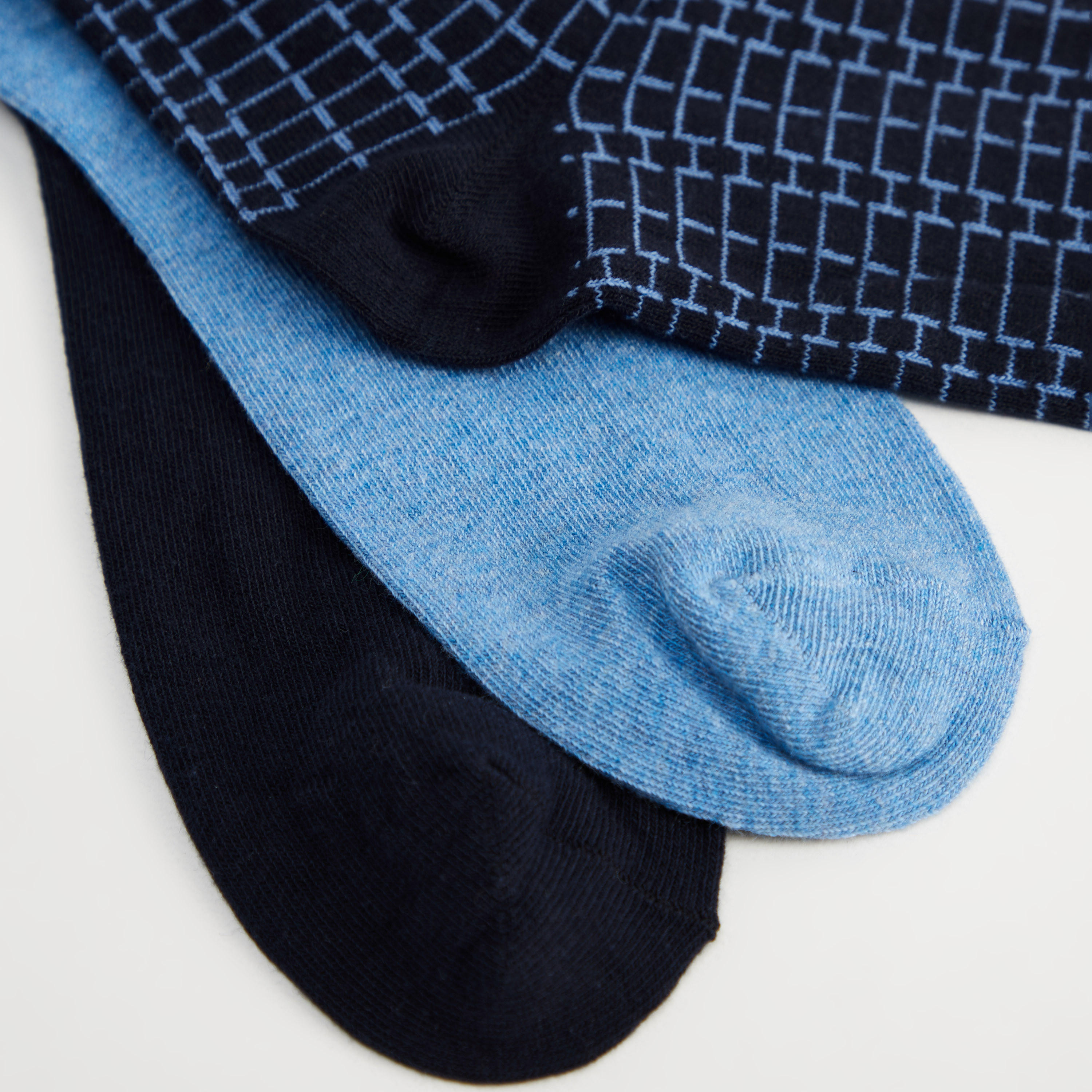 Set of 3 - Assorted Calf Length Socks-men-socks-image-4