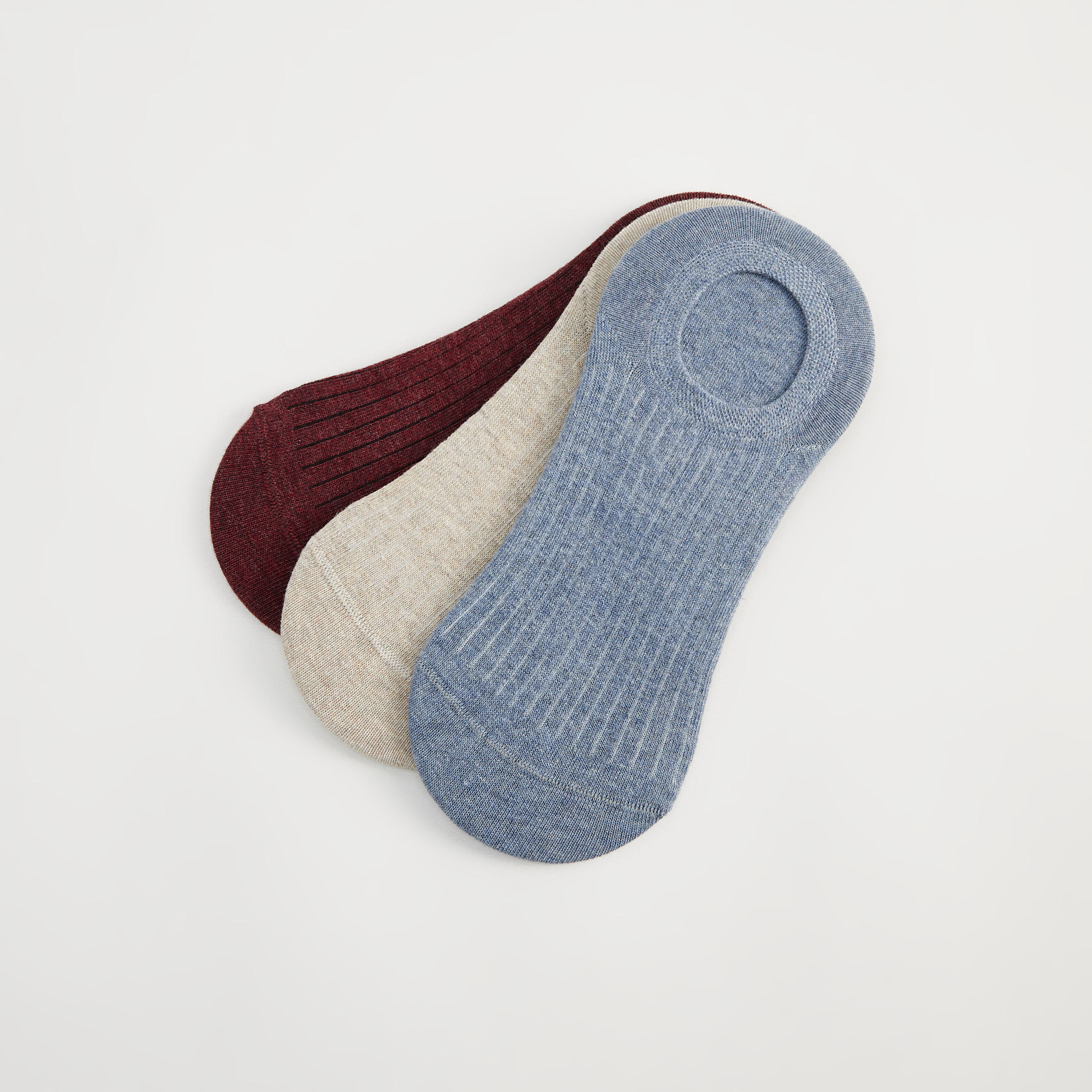 جوارب مخطّطة غير مرئية  - طقم من 3 أزواج-men-socks-image-3