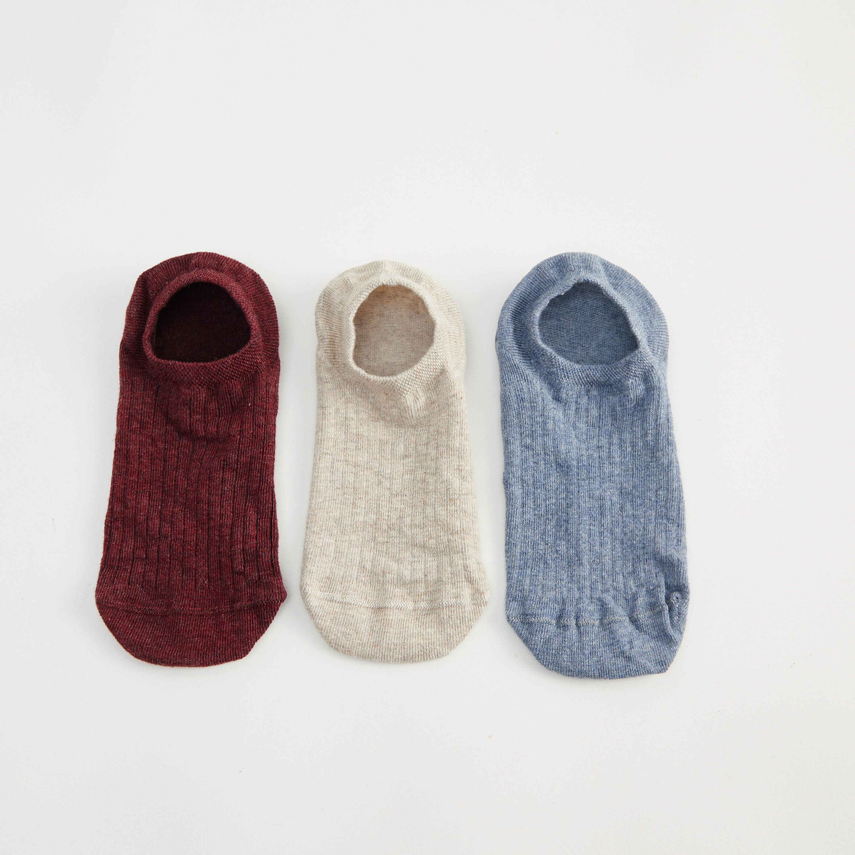 جوارب مخطّطة غير مرئية  - طقم من 3 أزواج-men-socks-image-4