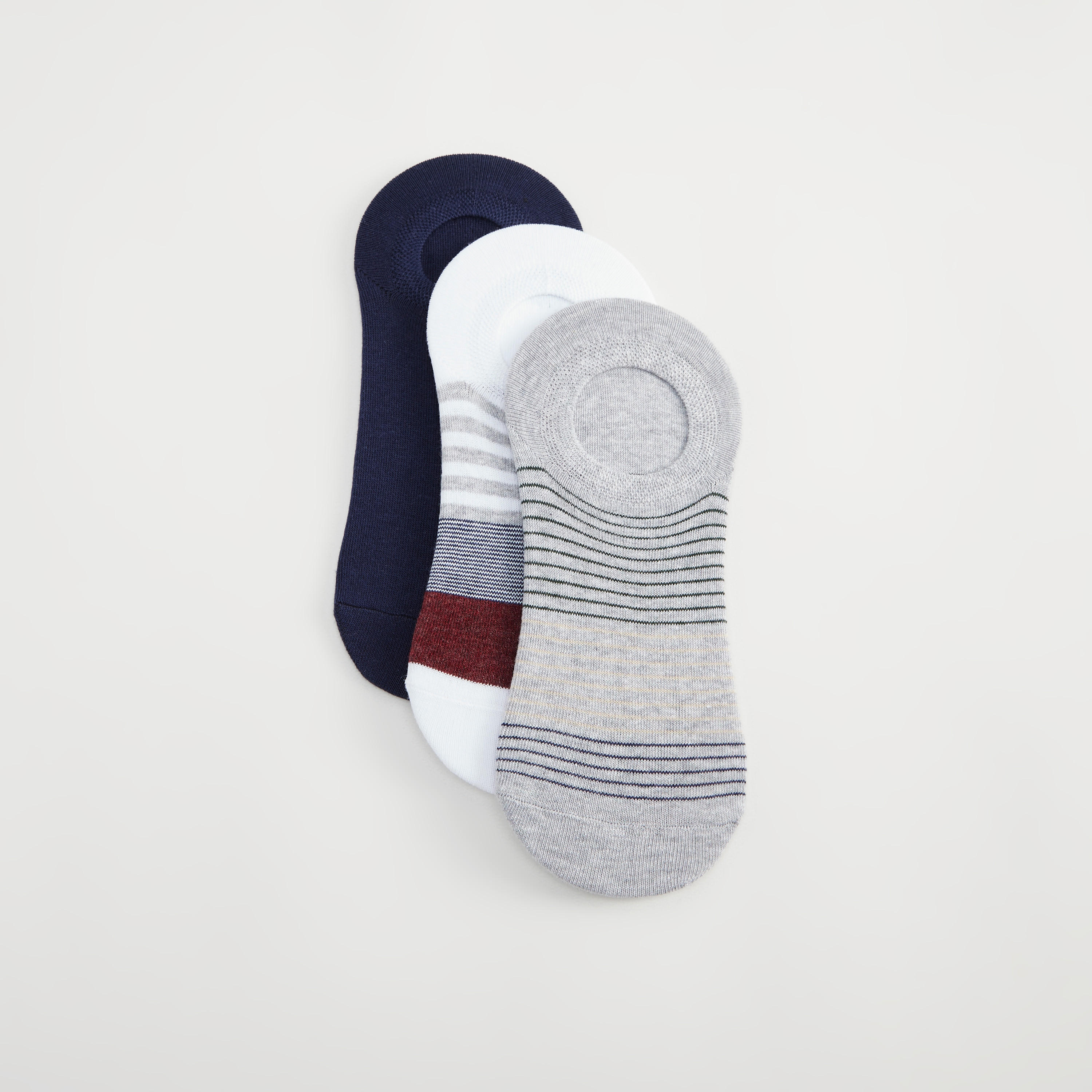 جوارب غير مرئية متنوّعة - طقم من 3 أزواج-men-socks-image-1