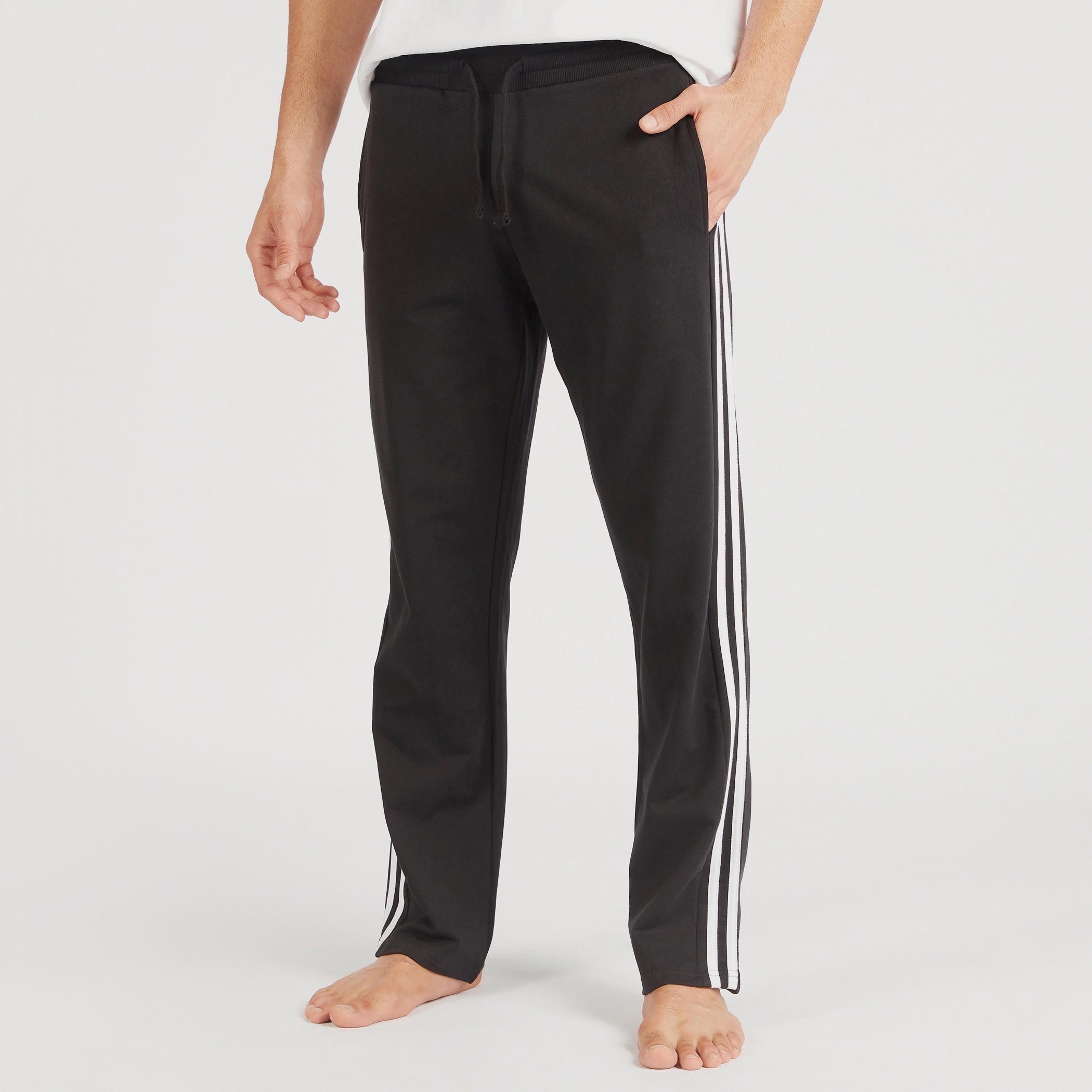 Solid Pyjamas with Drawstring Closure and Tape Detail-men-clothing-nightwear-pyjamaandshorts-image-1