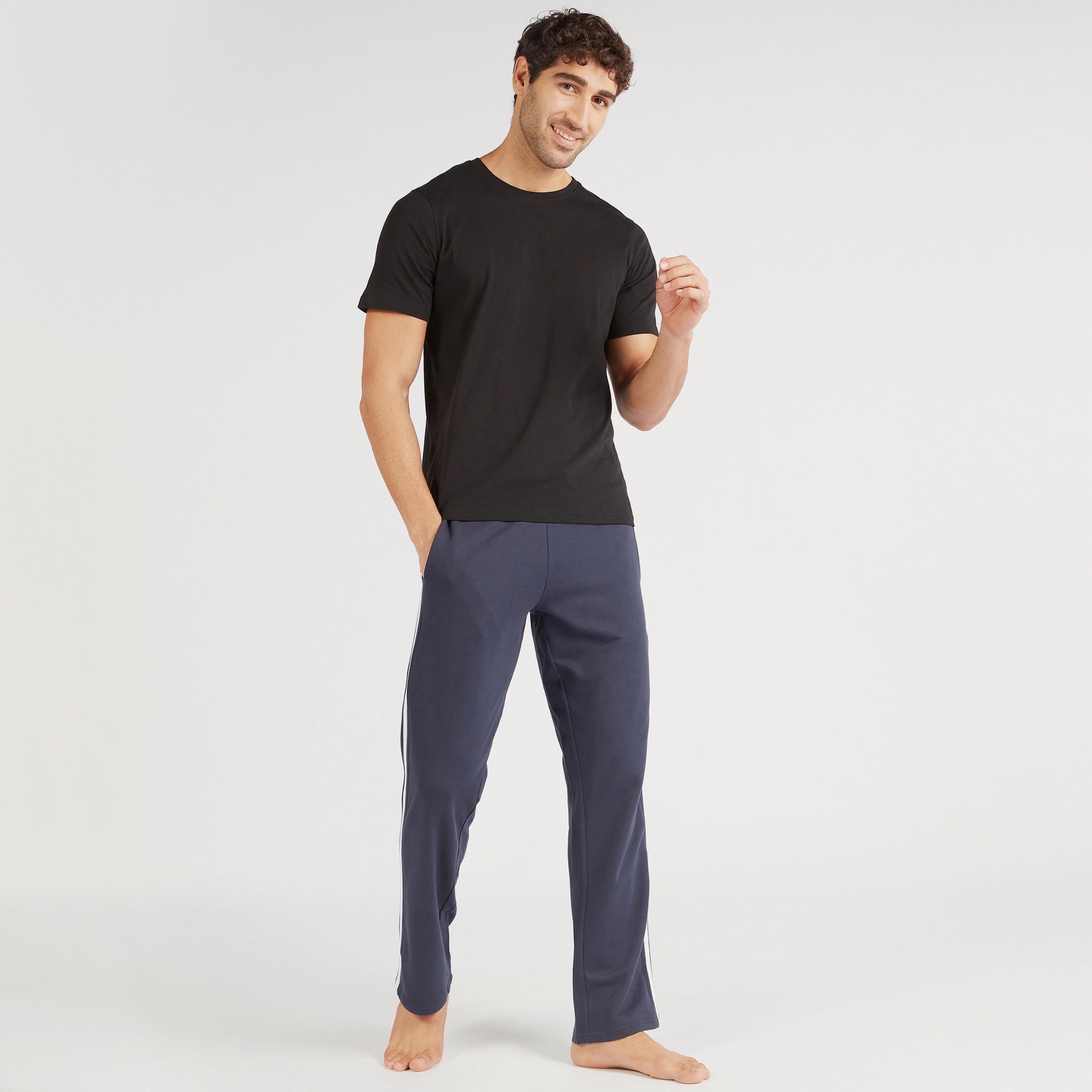 Striped Pants with Drawstring Closure and Pockets-men-clothing-nightwear-pyjamaandshorts-image-2