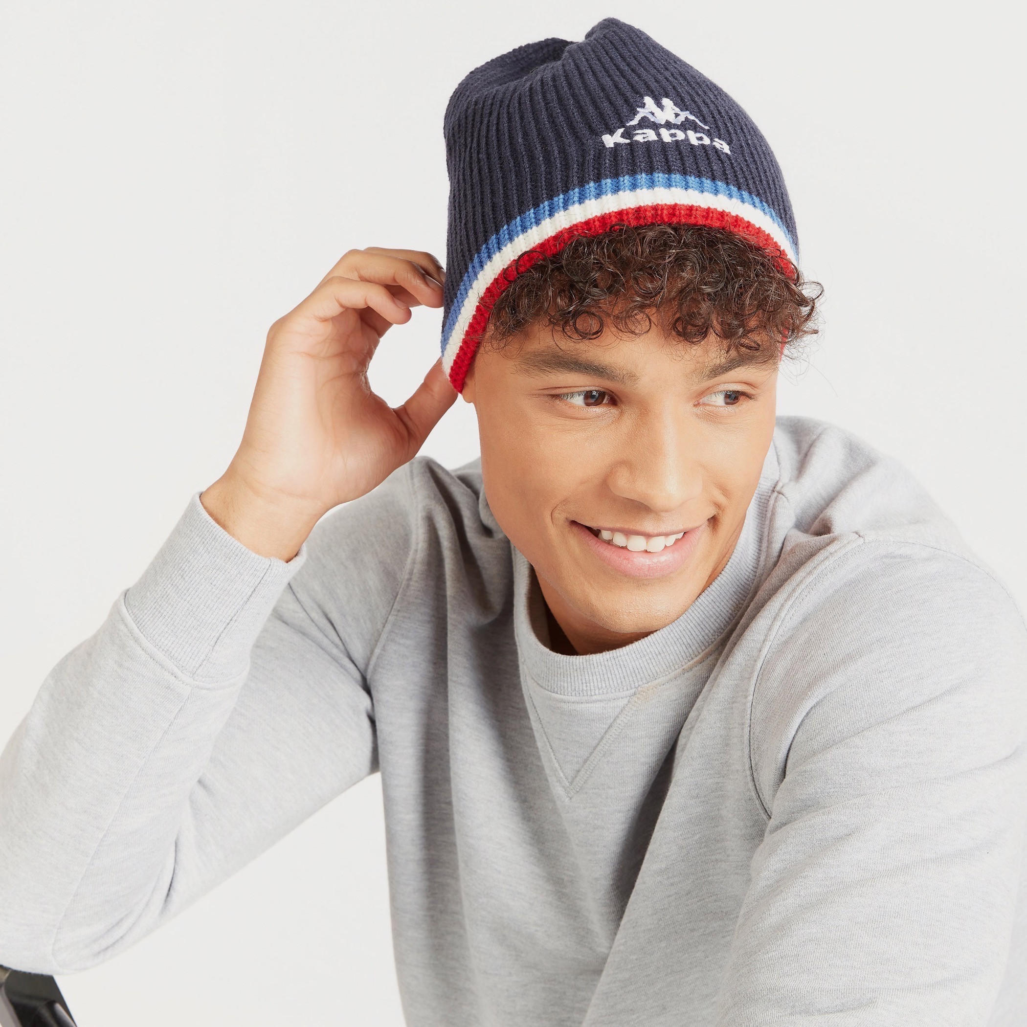 Kappa Logo Embroidered Beanie Cap-men-caps-image-2