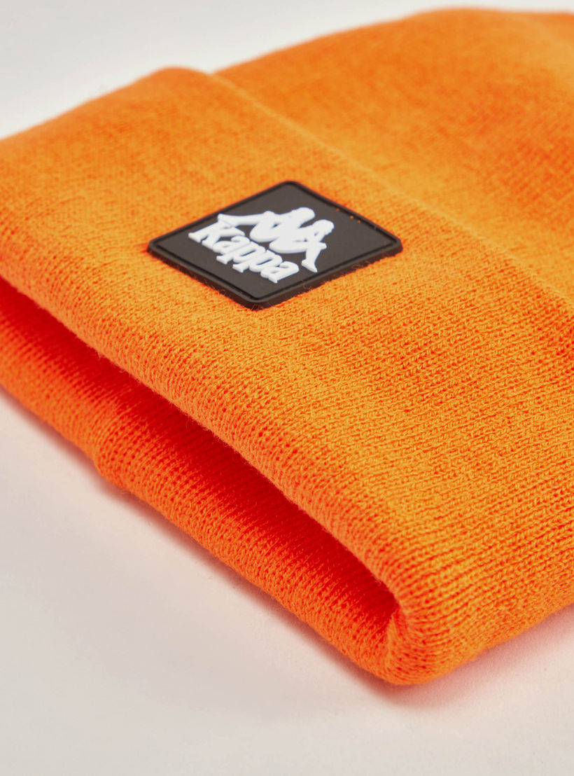 Kappa Solid Beanie Cap with Cuffed Hem-men-clothing-sportswearandactivewear-accessories-image-5