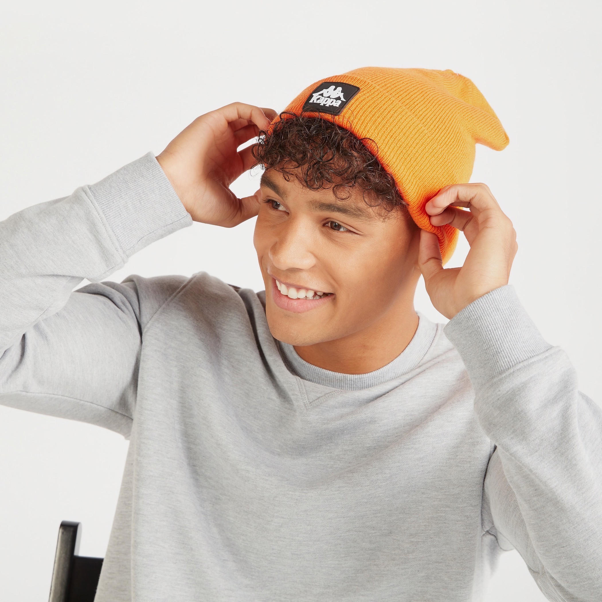 Kappa Solid Beanie Cap with Cuffed Hem-men-clothing-sportswearandactivewear-accessories-image-2