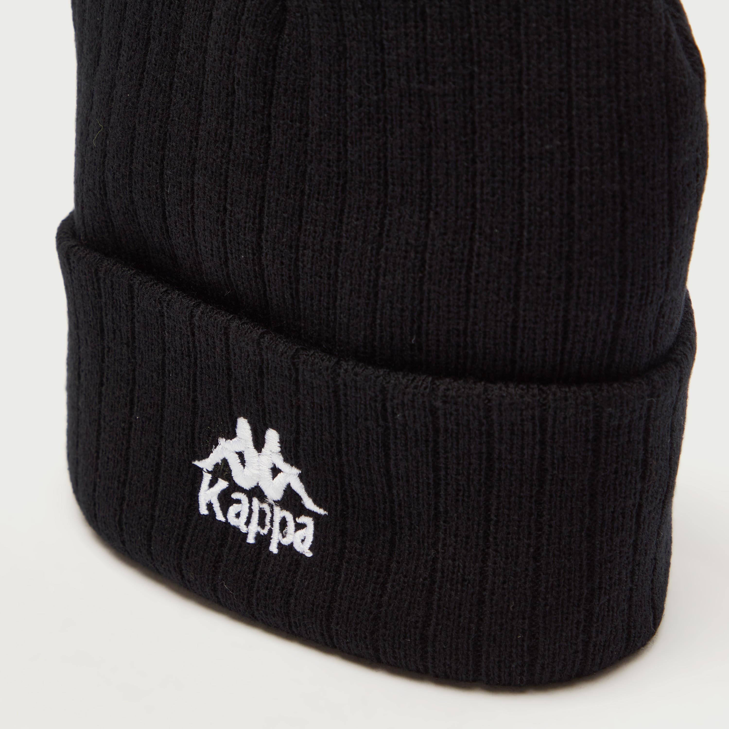 Kappa Textured Beanie with Embroidered Logo and Cuffed Hem-men-clothing-sportswearandactivewear-accessories-image-3
