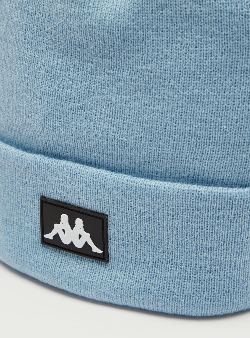 Kappa Solid Beanie with Cuffed Hem-men-caps-image-3