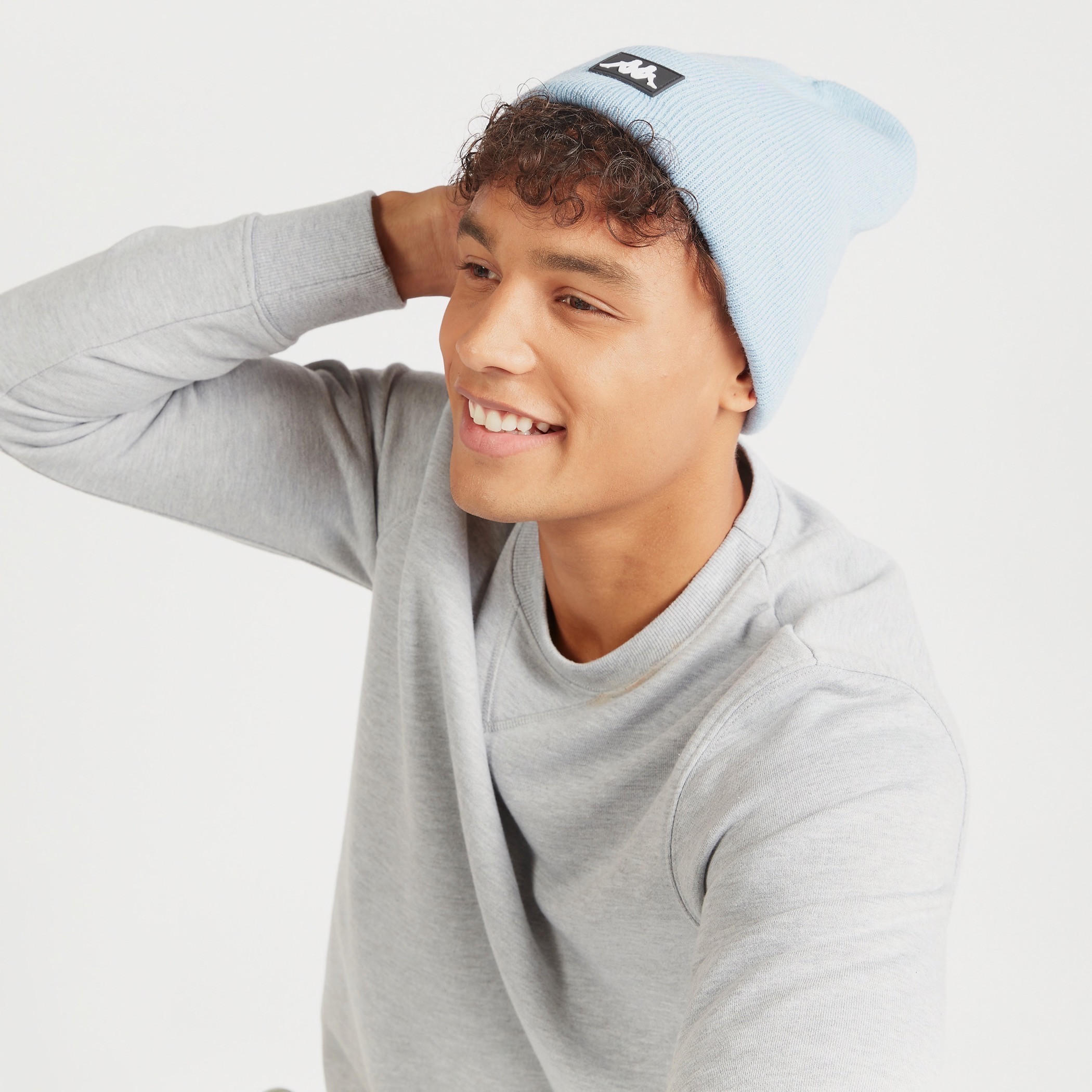 Kappa Solid Beanie with Cuffed Hem-men-caps-image-2