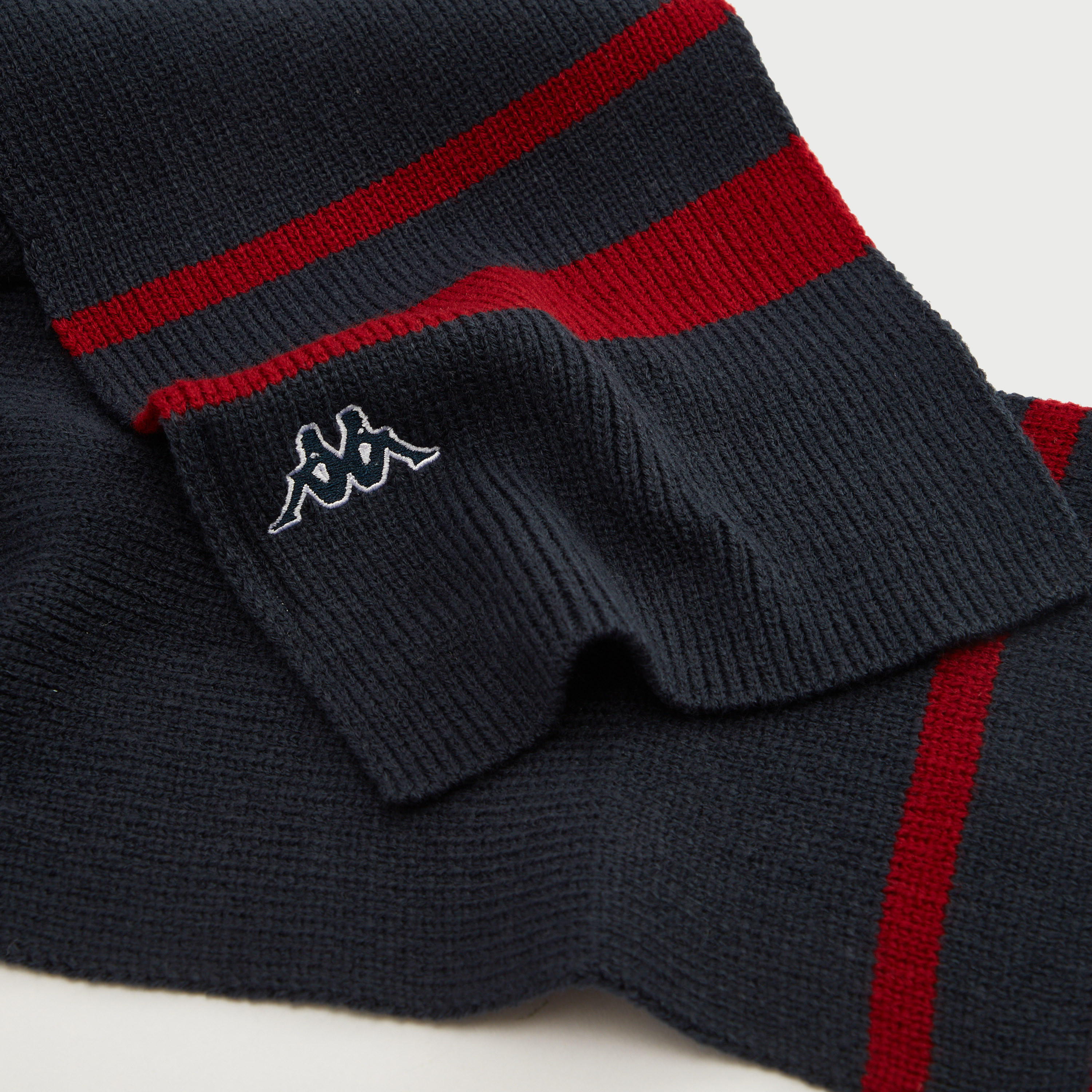 Kappa Textured Scarf with Logo Detail-men-scarvesandgloves-image-2