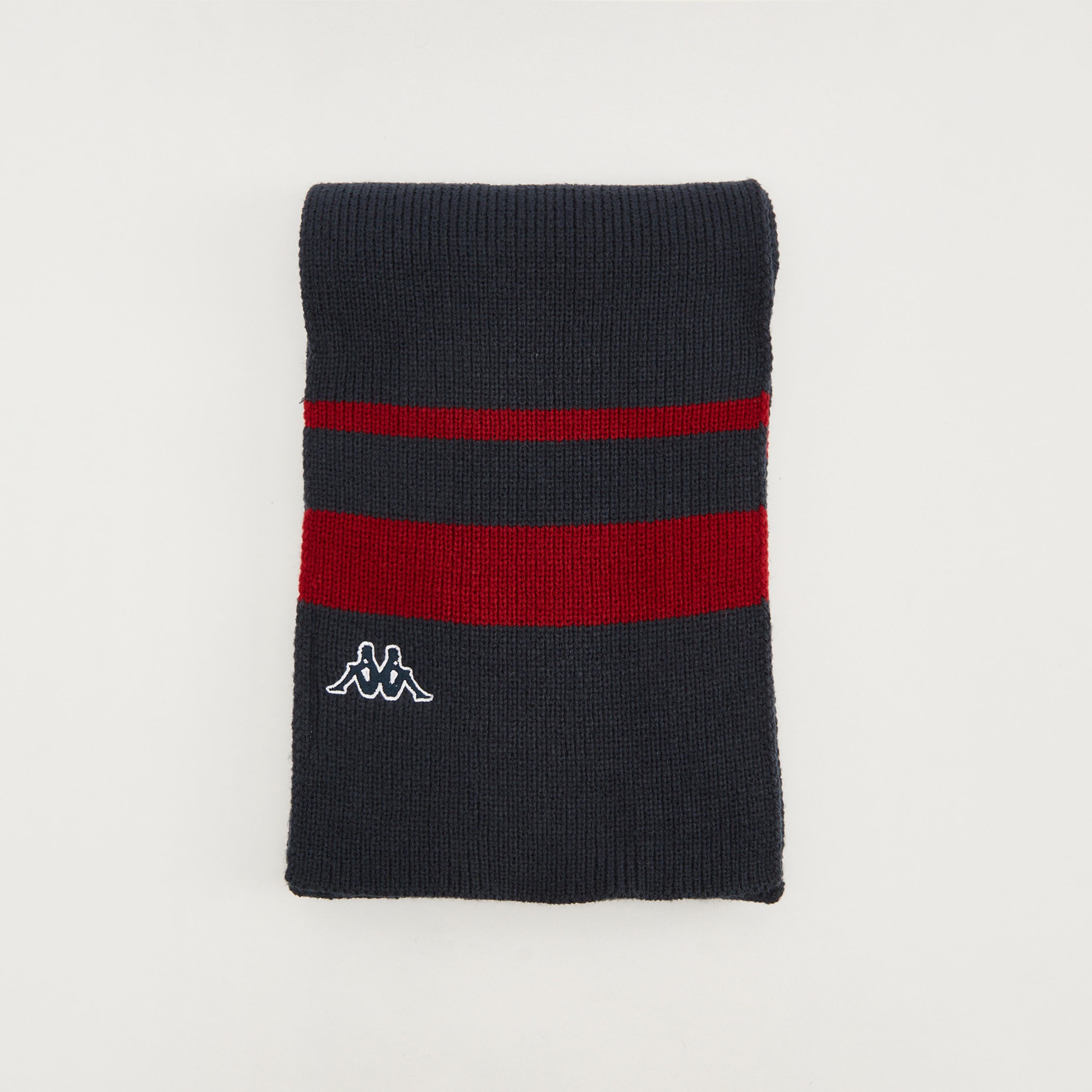 Kappa Textured Scarf with Logo Detail-men-scarvesandgloves-image-3