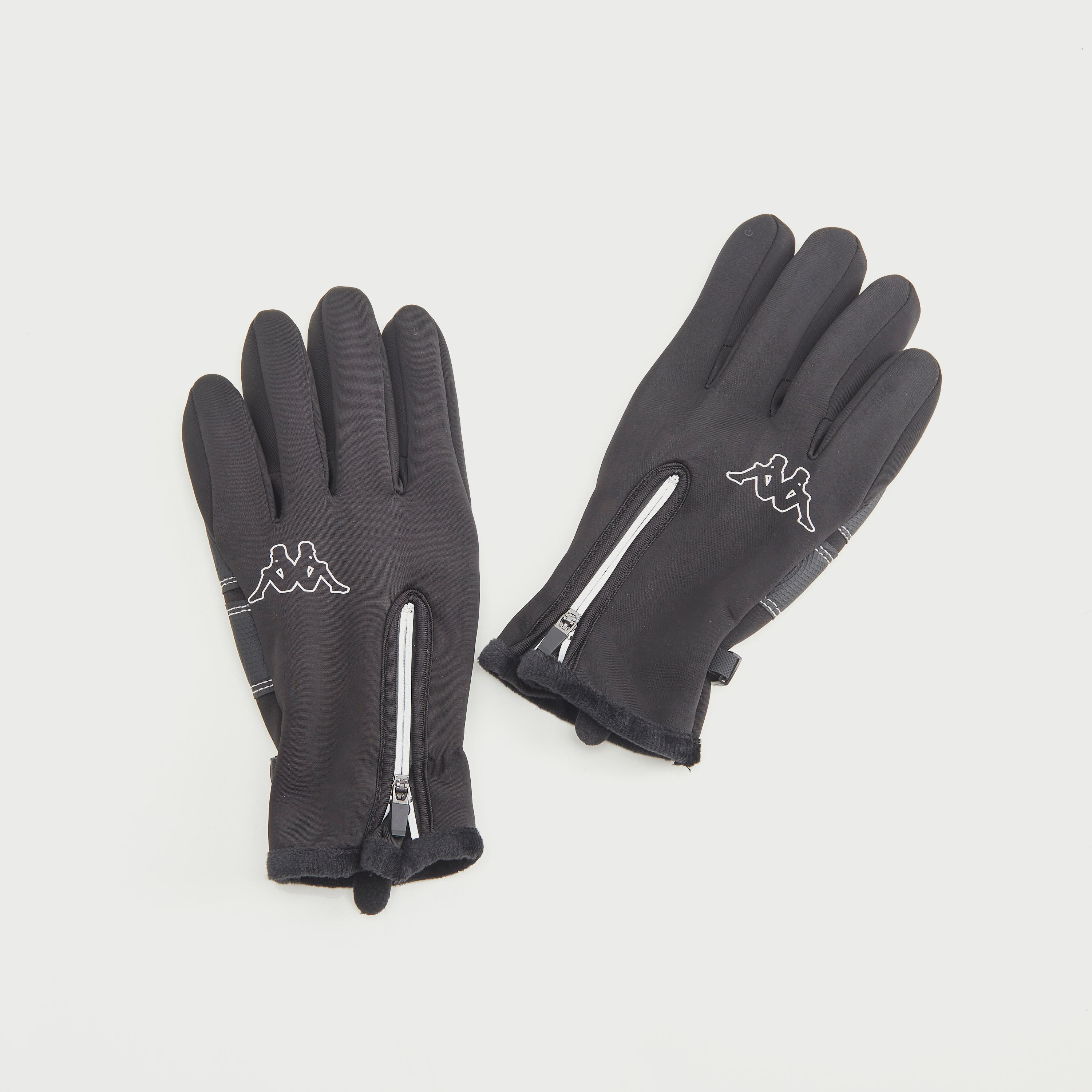 قفازات بارزة الملمس بسحاب إغلاق من كابا-men-clothing-sportswearandactivewear-accessories-image-1