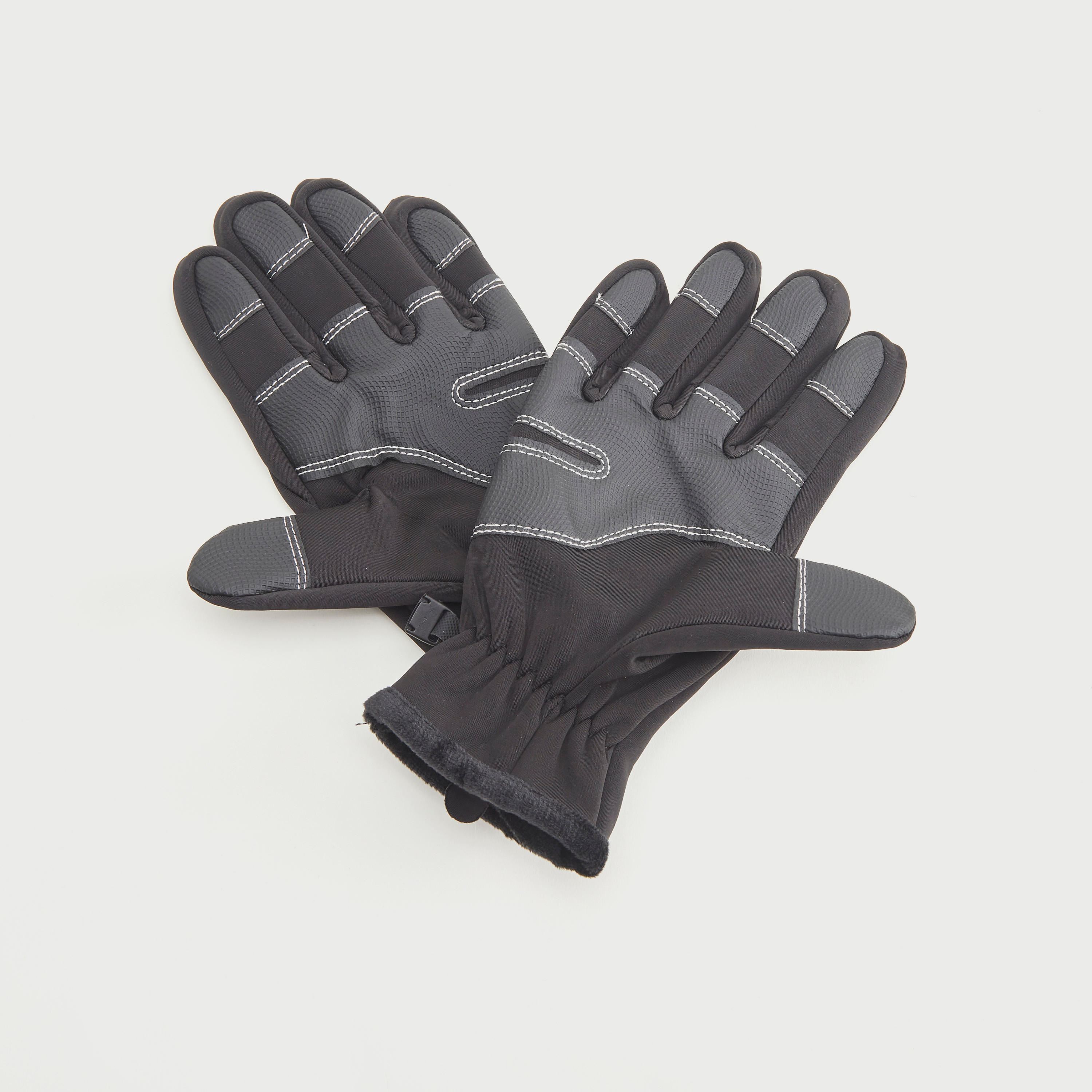 قفازات بارزة الملمس بسحاب إغلاق من كابا-men-clothing-sportswearandactivewear-accessories-image-5