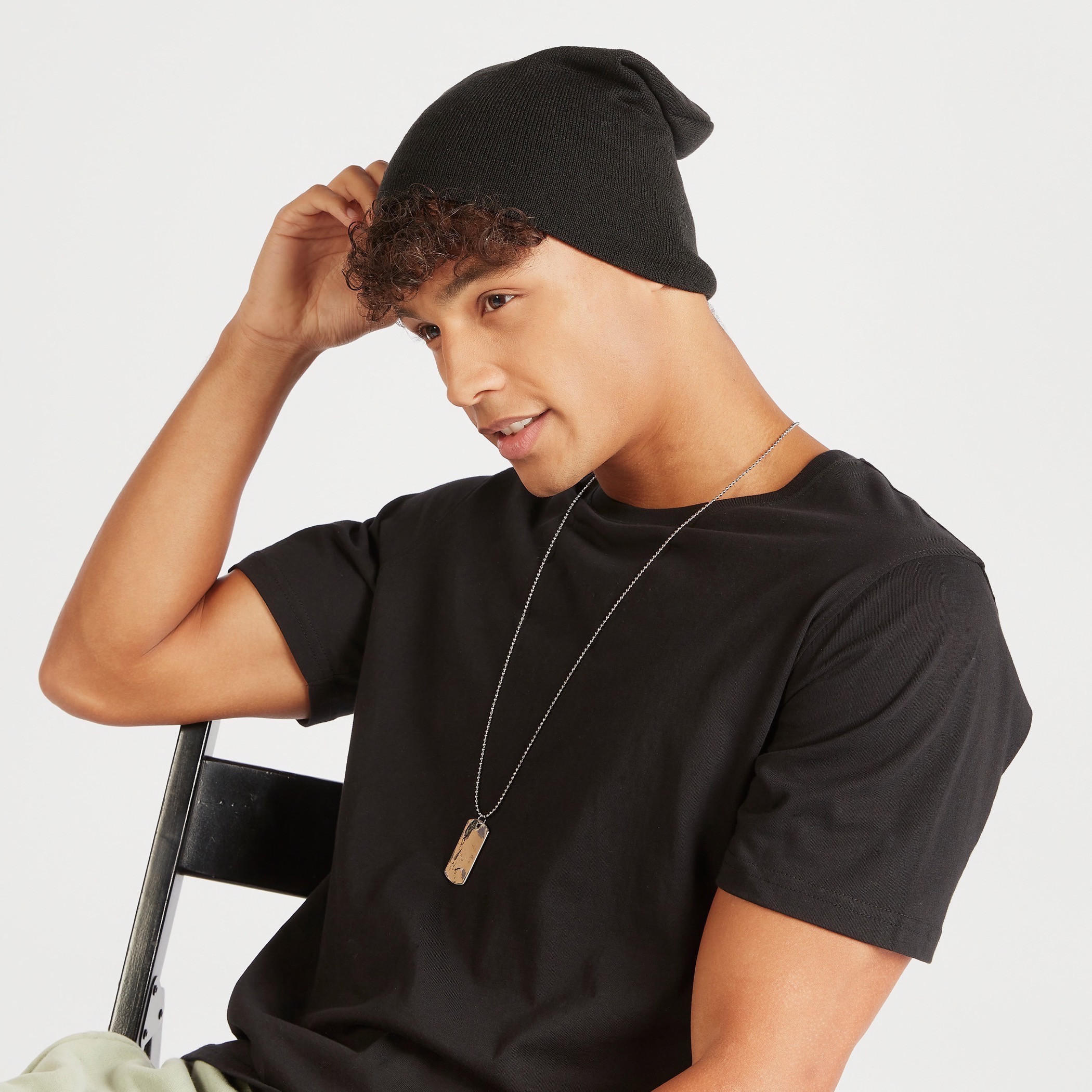 قبعة كاب بيني بارزة الملمس بأطراف مطّاطية - طقم من 2 قطع-men-caps-image-2
