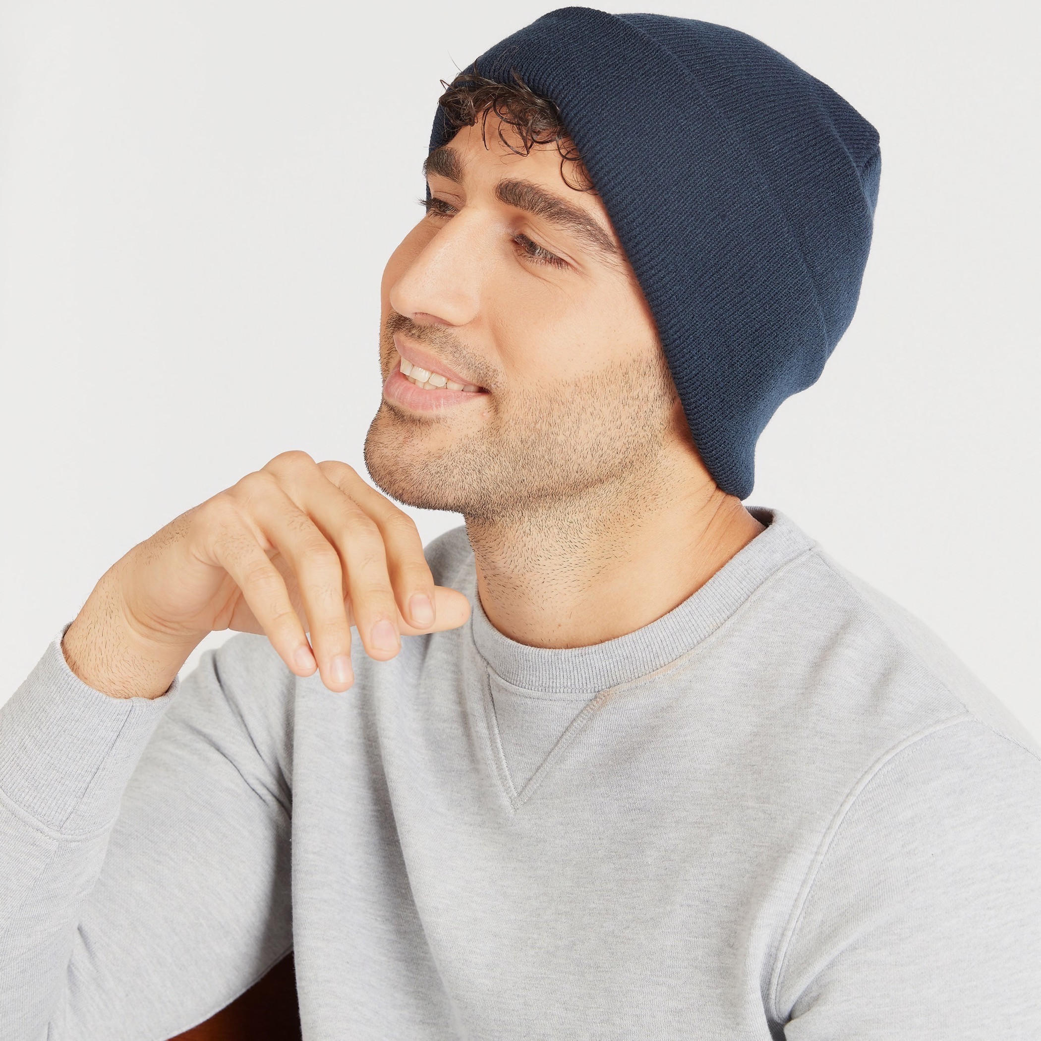 قبعة كاب بيني سادة بأطراف مطّاطية - طقم من 3 قطع-men-caps-image-5