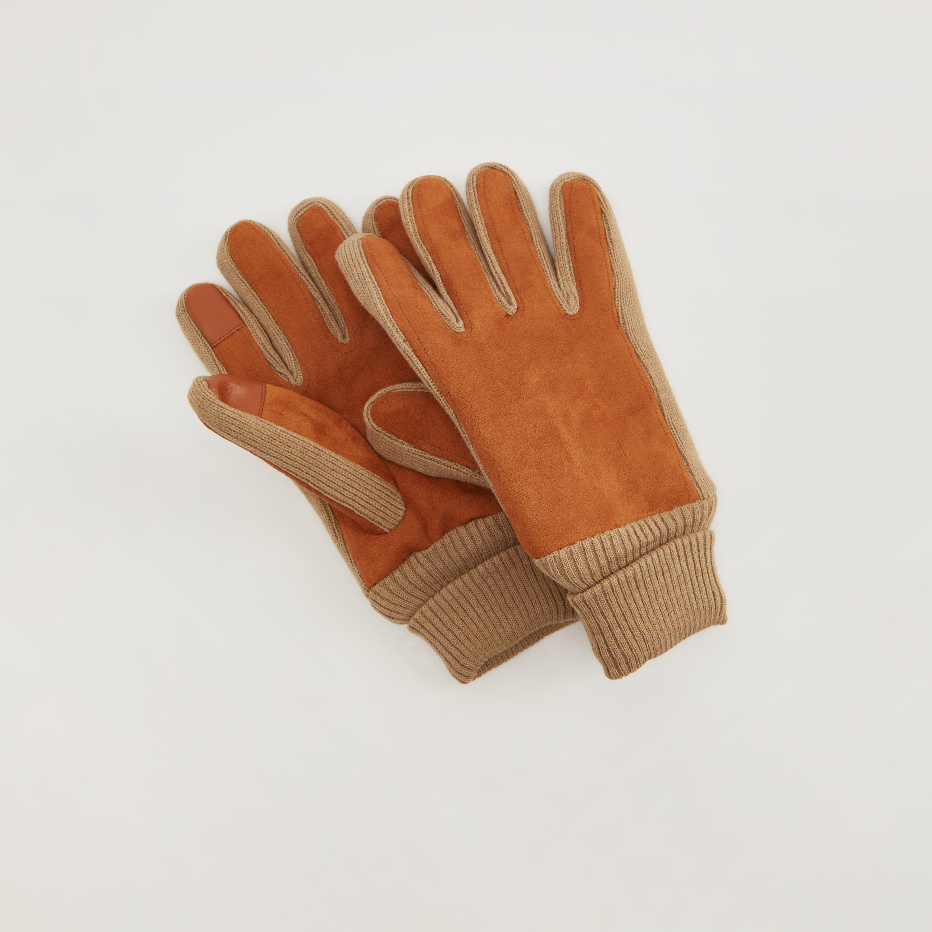 قفازات بارزة الملمس بأطراف مطاطية-men-scarvesandgloves-image-1