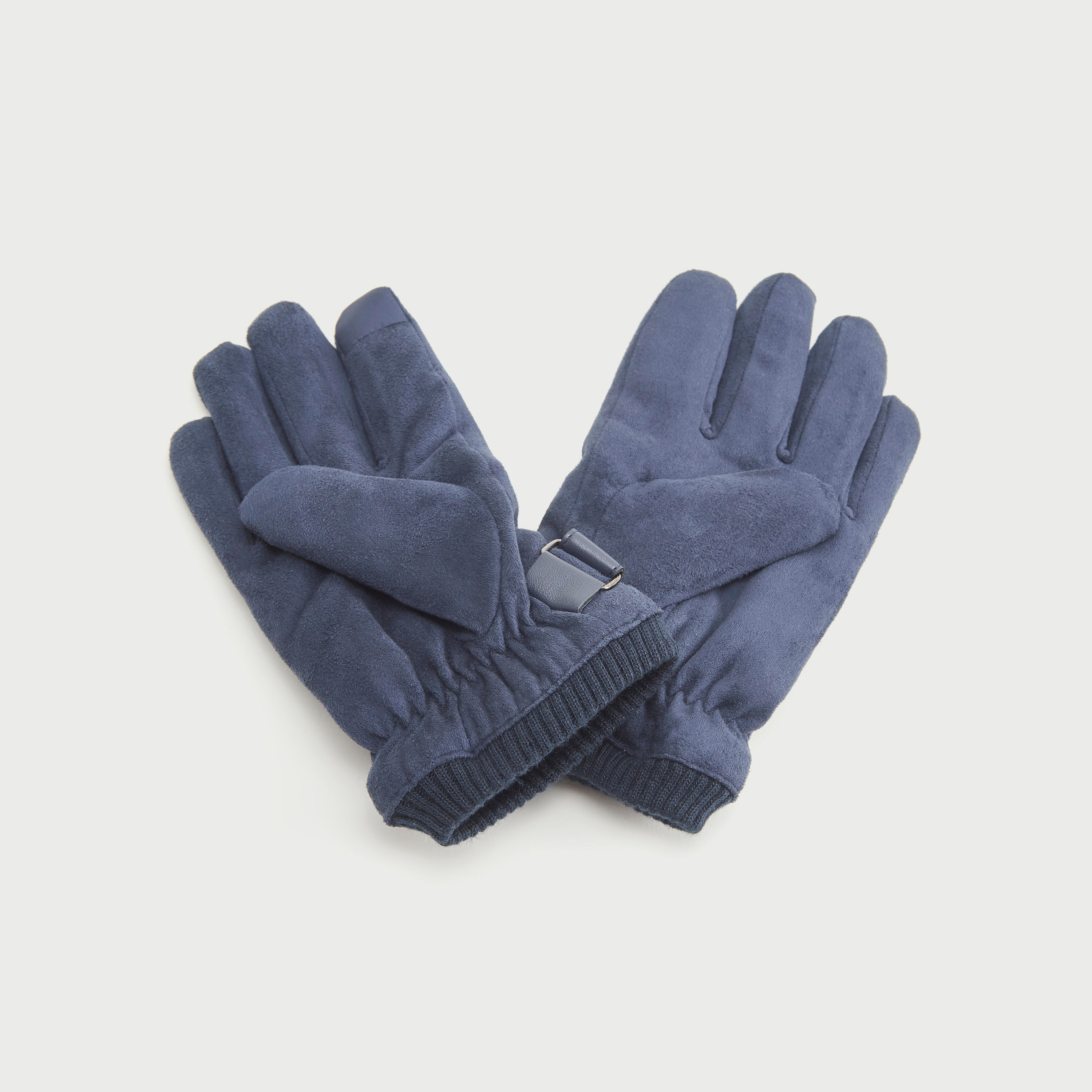 Solid Gloves with Snap Button Closure-men-scarvesandgloves-image-3