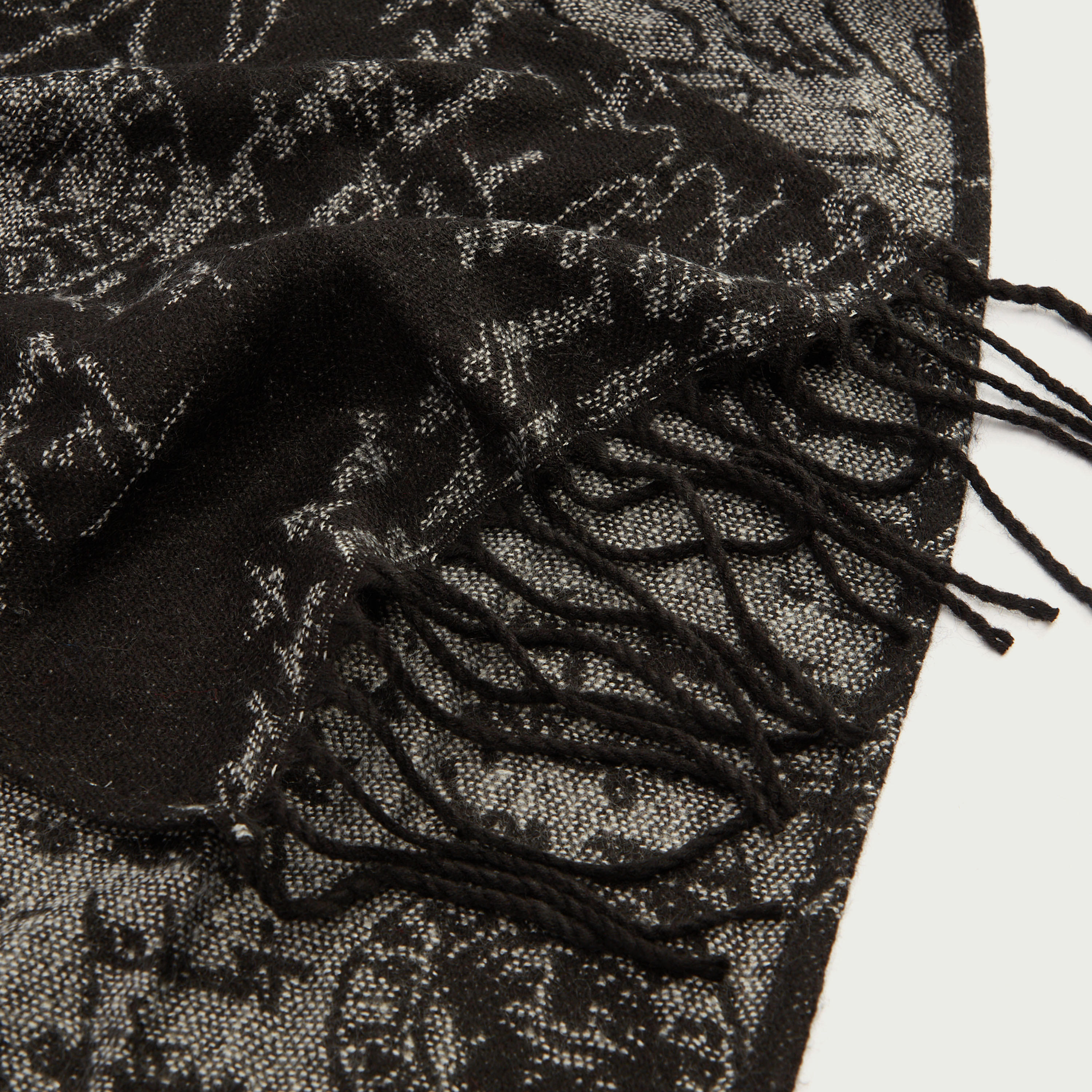 Self Design Scarf with Fringes-men-scarvesandgloves-image-3