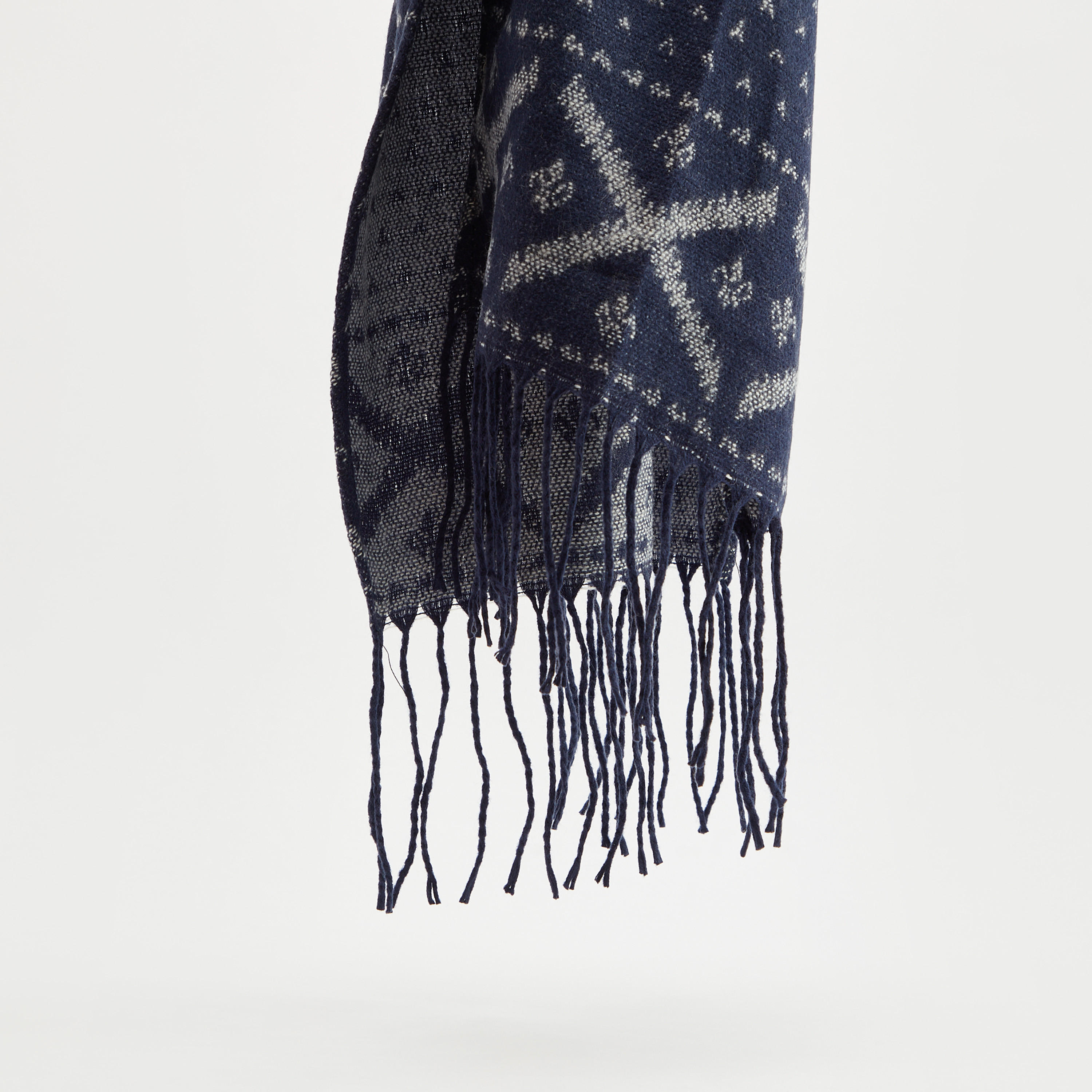 Self Design Scarf with Fringes-men-scarvesandgloves-image-1