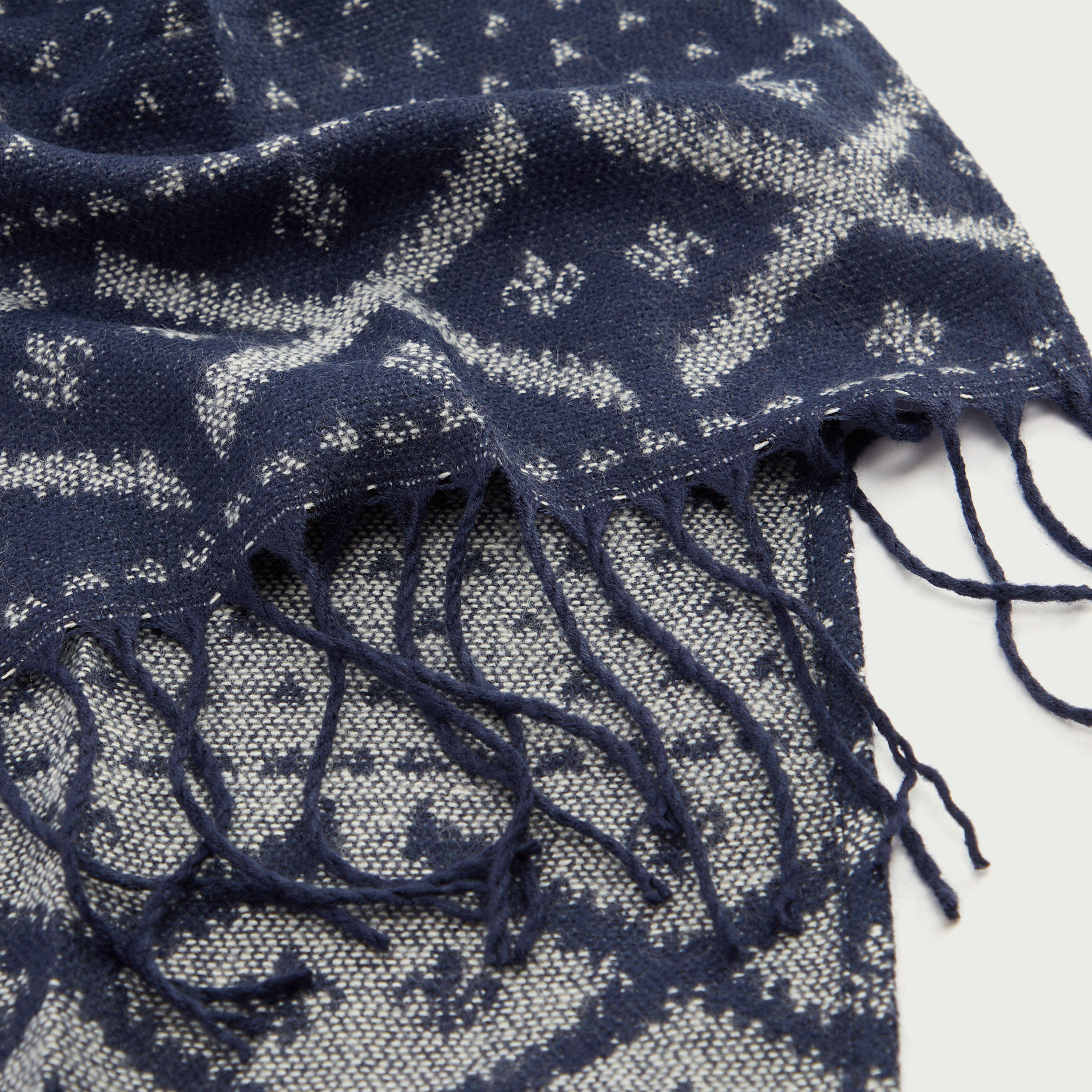 Self Design Scarf with Fringes-men-scarvesandgloves-image-3
