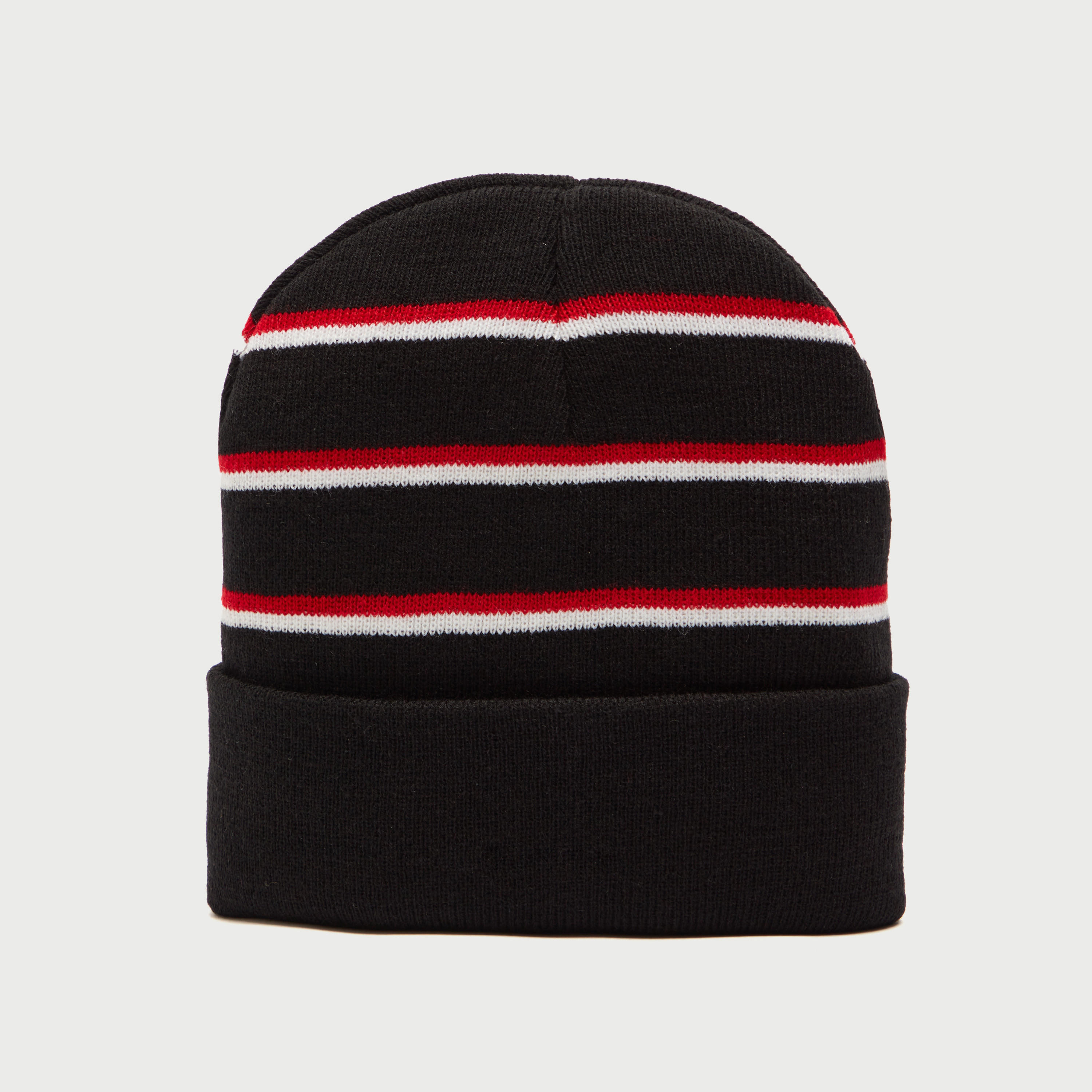 Striped Beanie with Cuffed Hem-men-caps-image-1