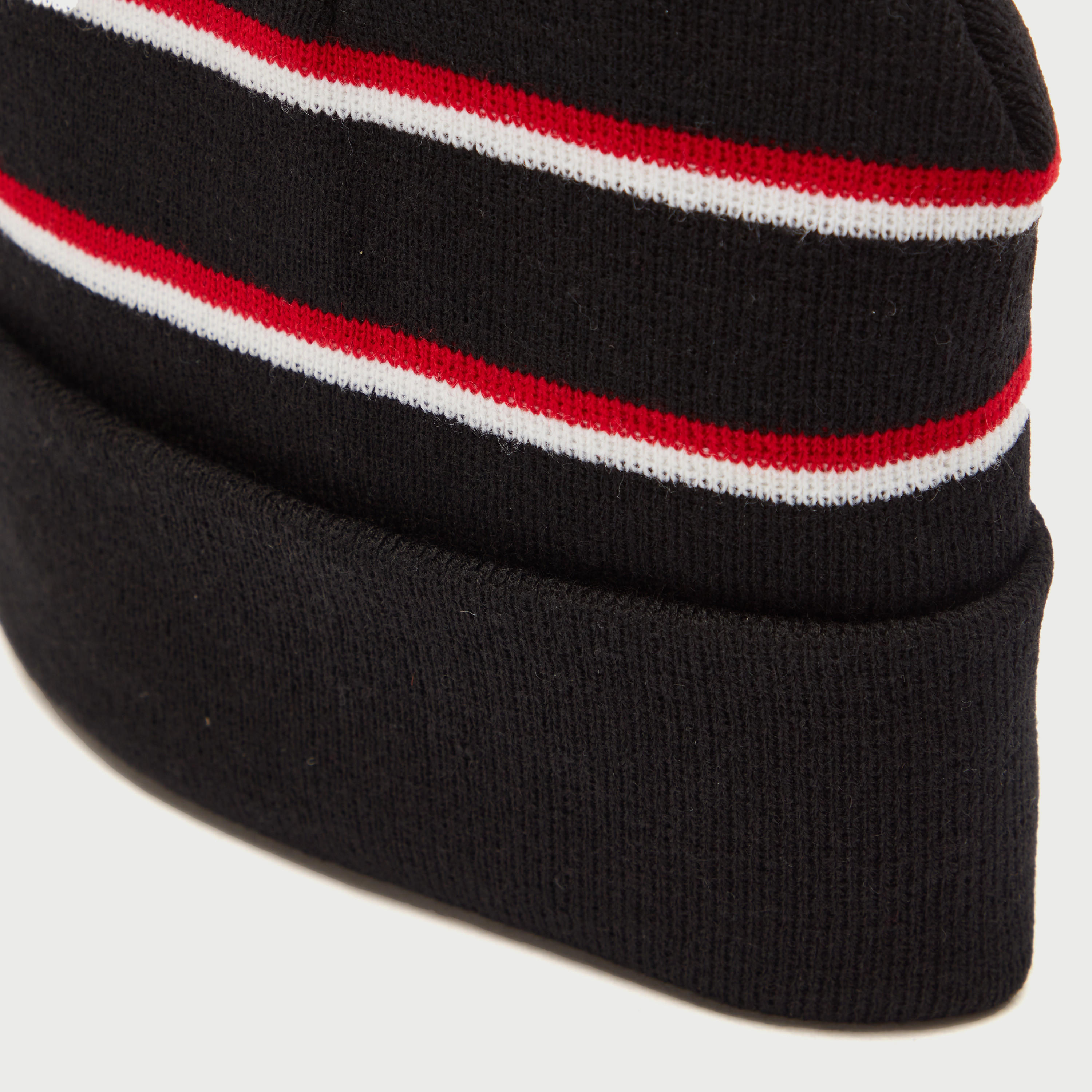 Striped Beanie with Cuffed Hem-men-caps-image-3