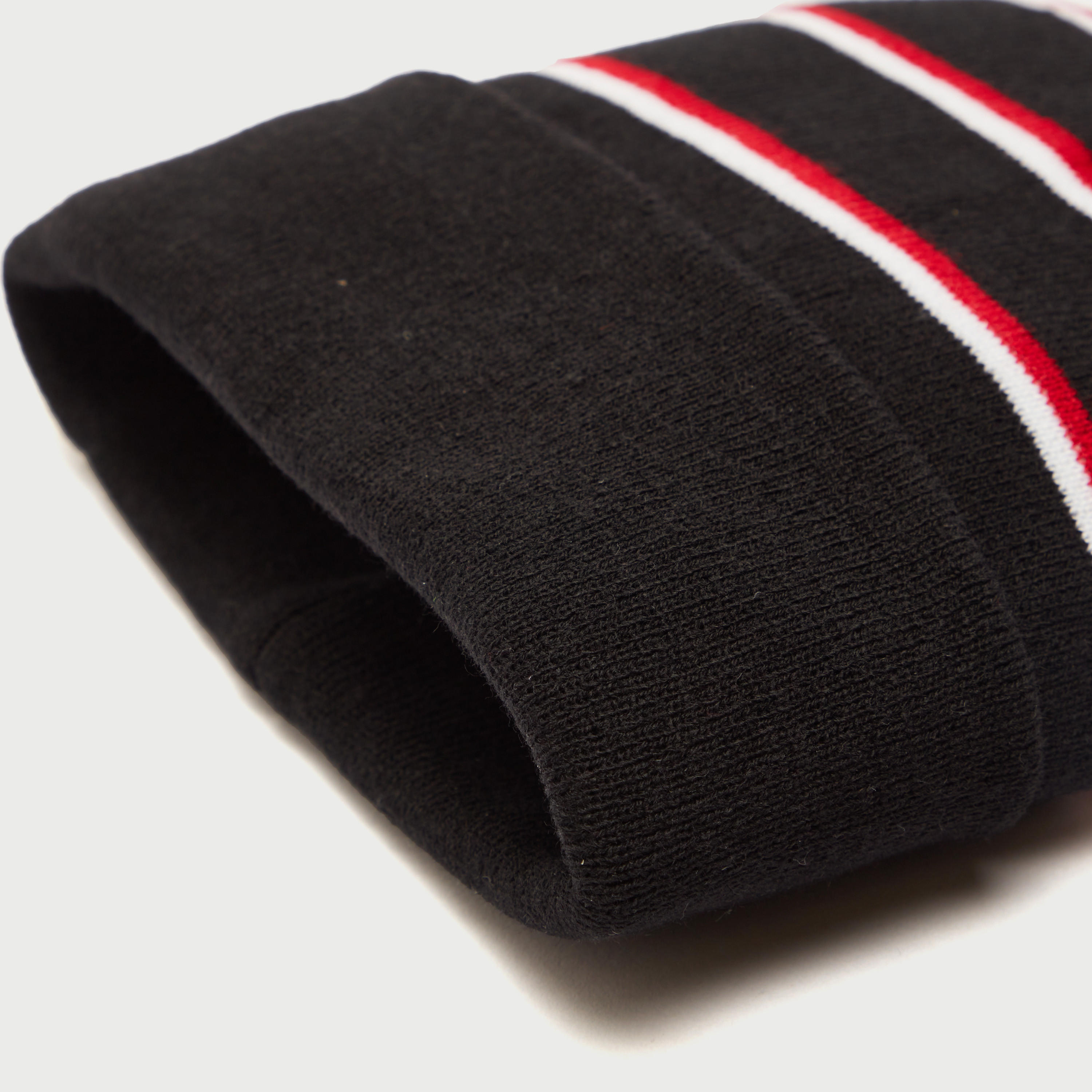 Striped Beanie with Cuffed Hem-men-caps-image-5