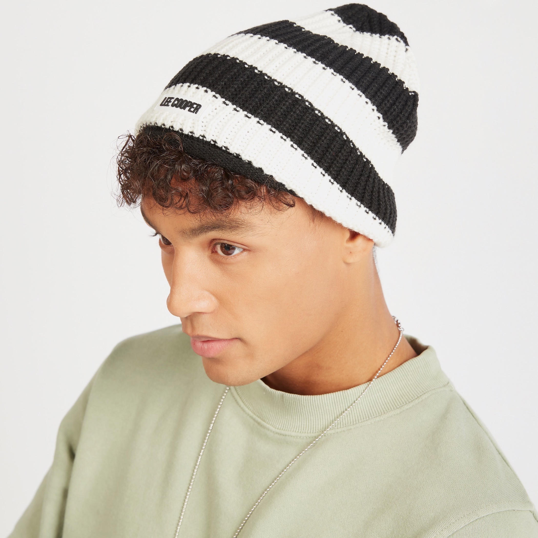 Lee Cooper Textured Beanie Cap-men-caps-image-2