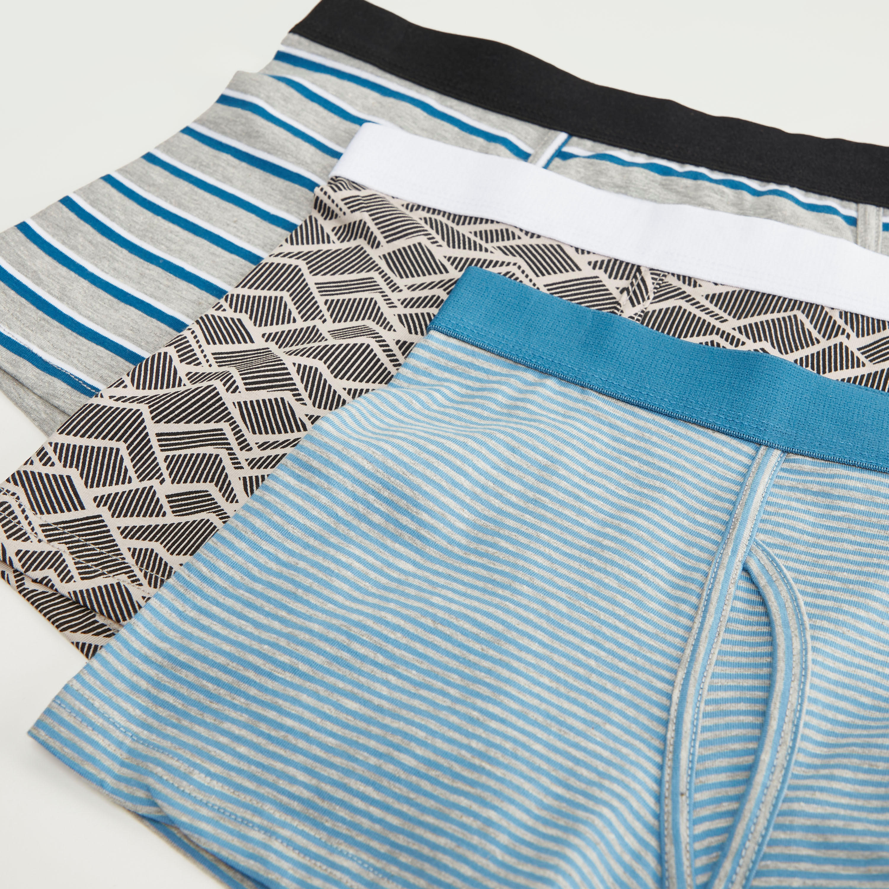 شورتات ترانك متنوّعة بخصر مطّاطي - طقم من 3 قطع-men-clothing-innerwear-underwear-image-2