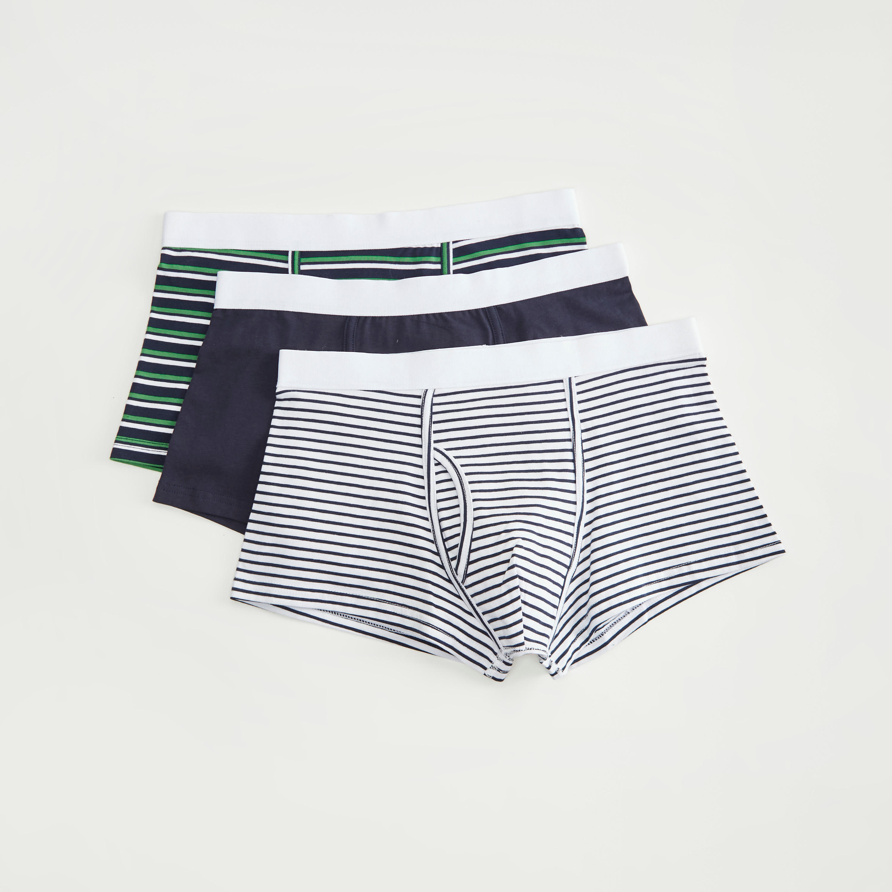 شورتات ترانك متنوّعة بخصر مطّاطي - طقم من 3 قطع-men-clothing-innerwear-underwear-image-4