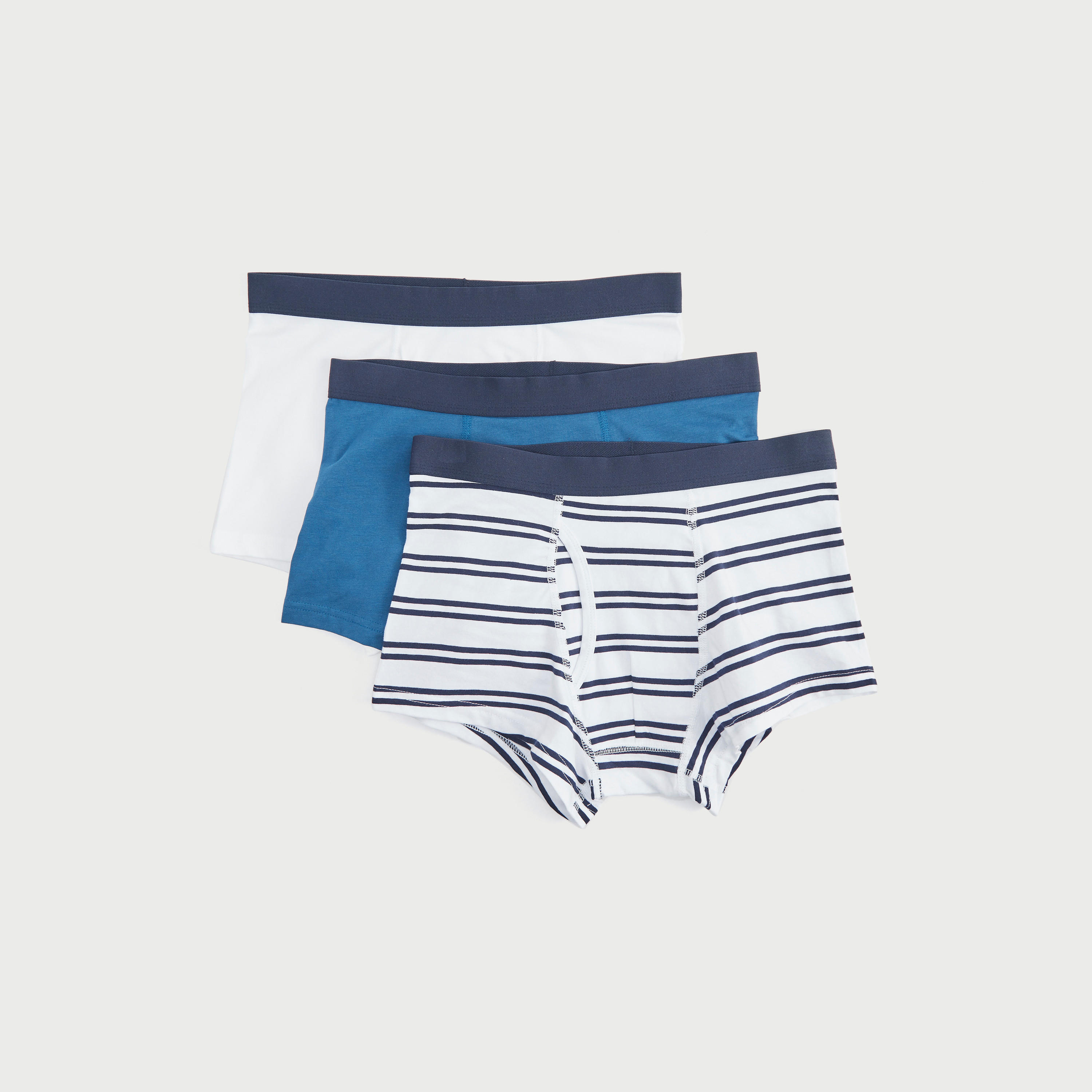 Set of 3 - Assorted Trunks with Elasticated Waistband-men-clothing-innerwear-underwear-image-1
